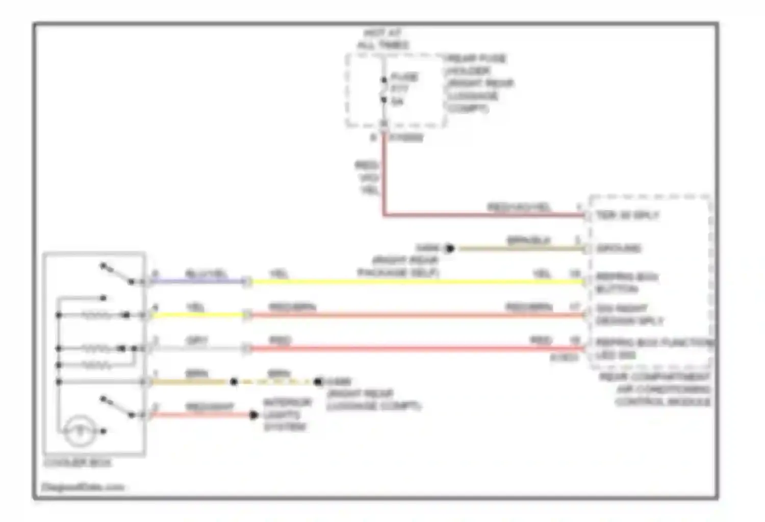 Wiring diagram hot at all times for BMW 7 series E65/E66 (2001-2005) (9 of 97)