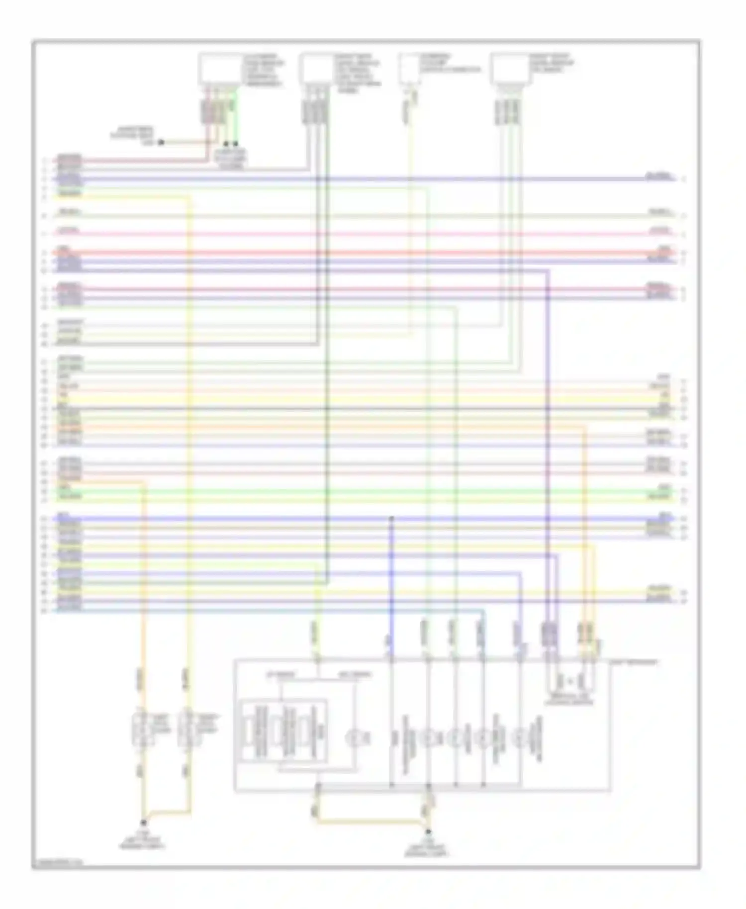 Wiring diagram left headlight for BMW 7 series E65/E66 (2001-2005) (7 of 7)