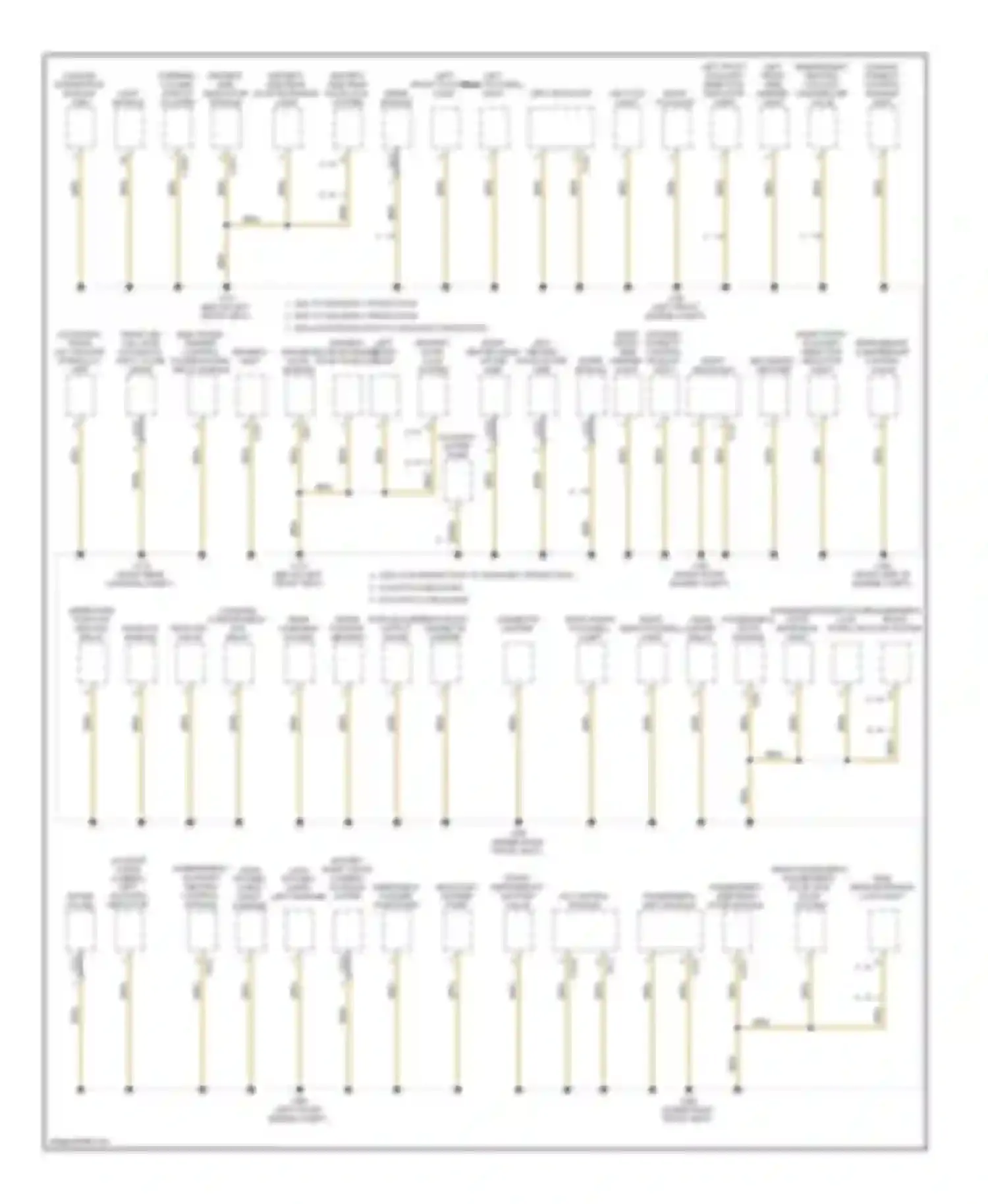 Wiring diagram left rear footwell light for BMW 7 series E65/E66 (2001-2005) (3 of 4)