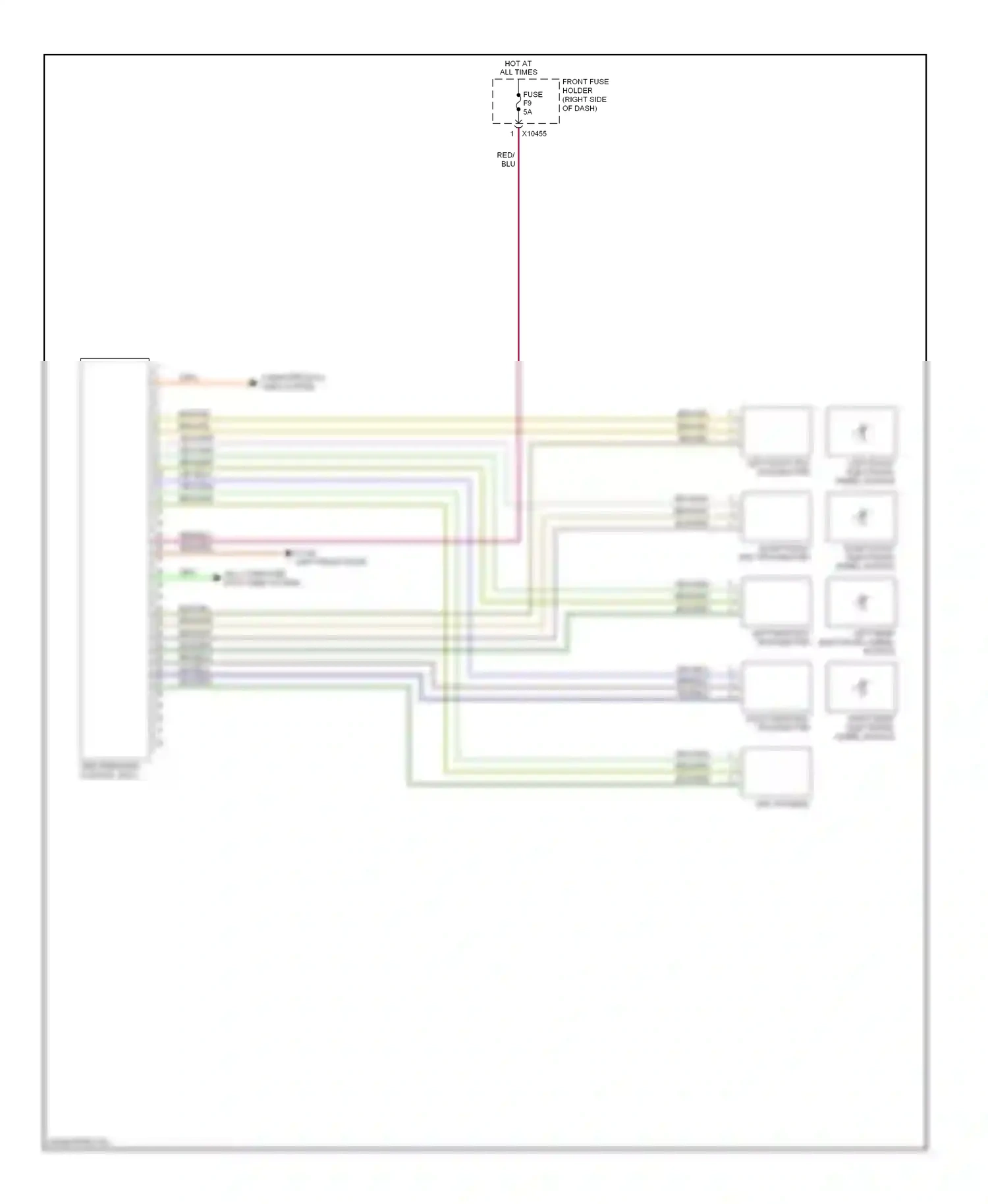 Wiring diagram red/blu for BMW 7 series E65/E66 (2001-2005) (39 of 47)