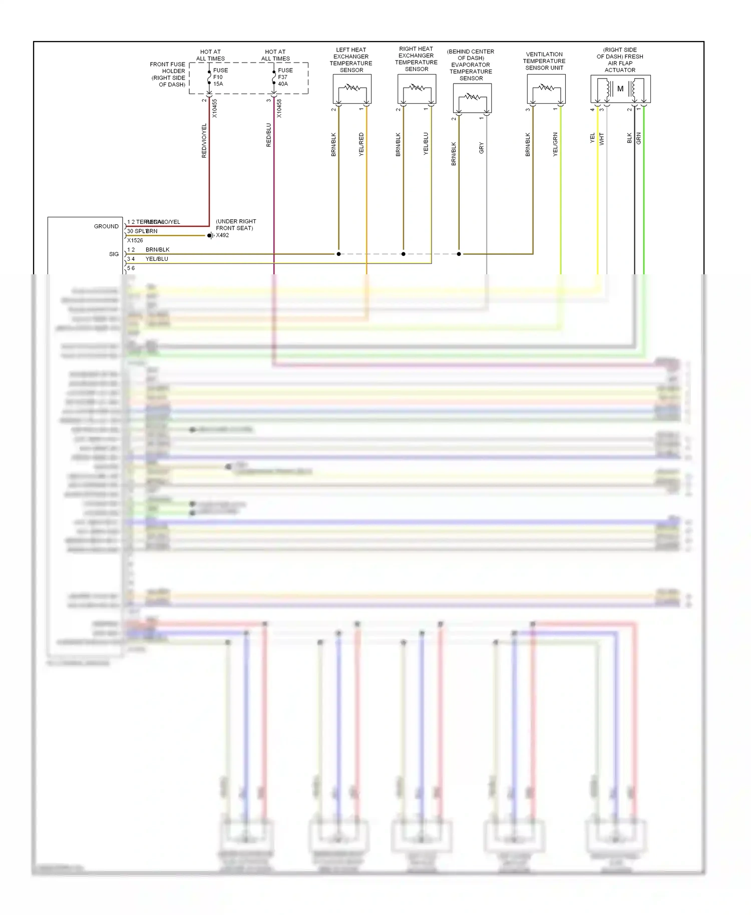 Wiring diagram red/blu for BMW 7 series E65/E66 (2001-2005) (3 of 47)
