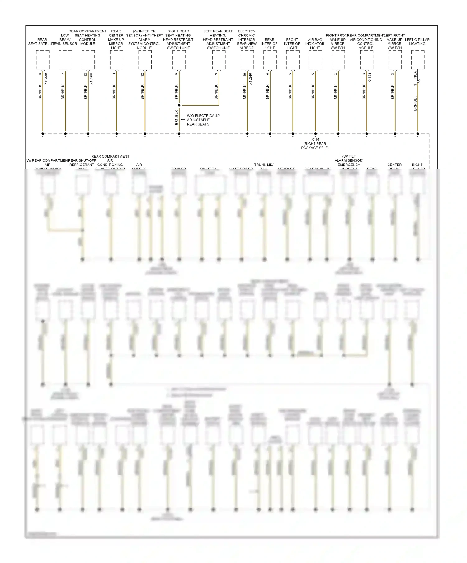 BMW 7 series E65/E66 (2001-2005) (right front engine compt) wiring diagram  (7 of 13)
