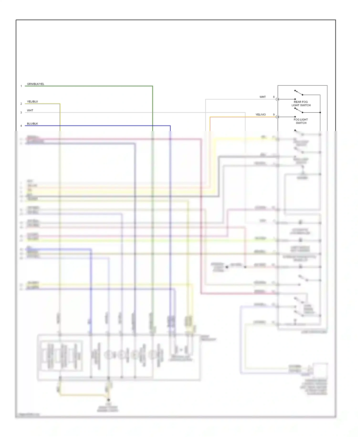 BMW 7 series E65/E66 (2001-2005) (right front engine compt) wiring diagram  (8 of 13)