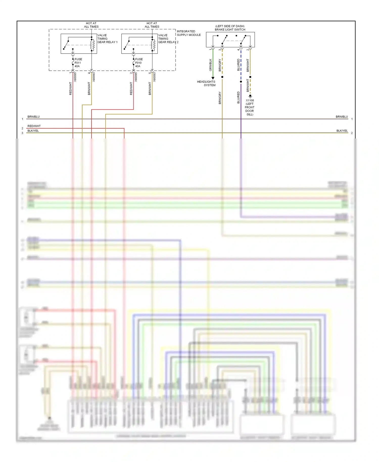 BMW 7 series E65/E66 (2001-2005) shielding wiring diagram  (1 of 2)