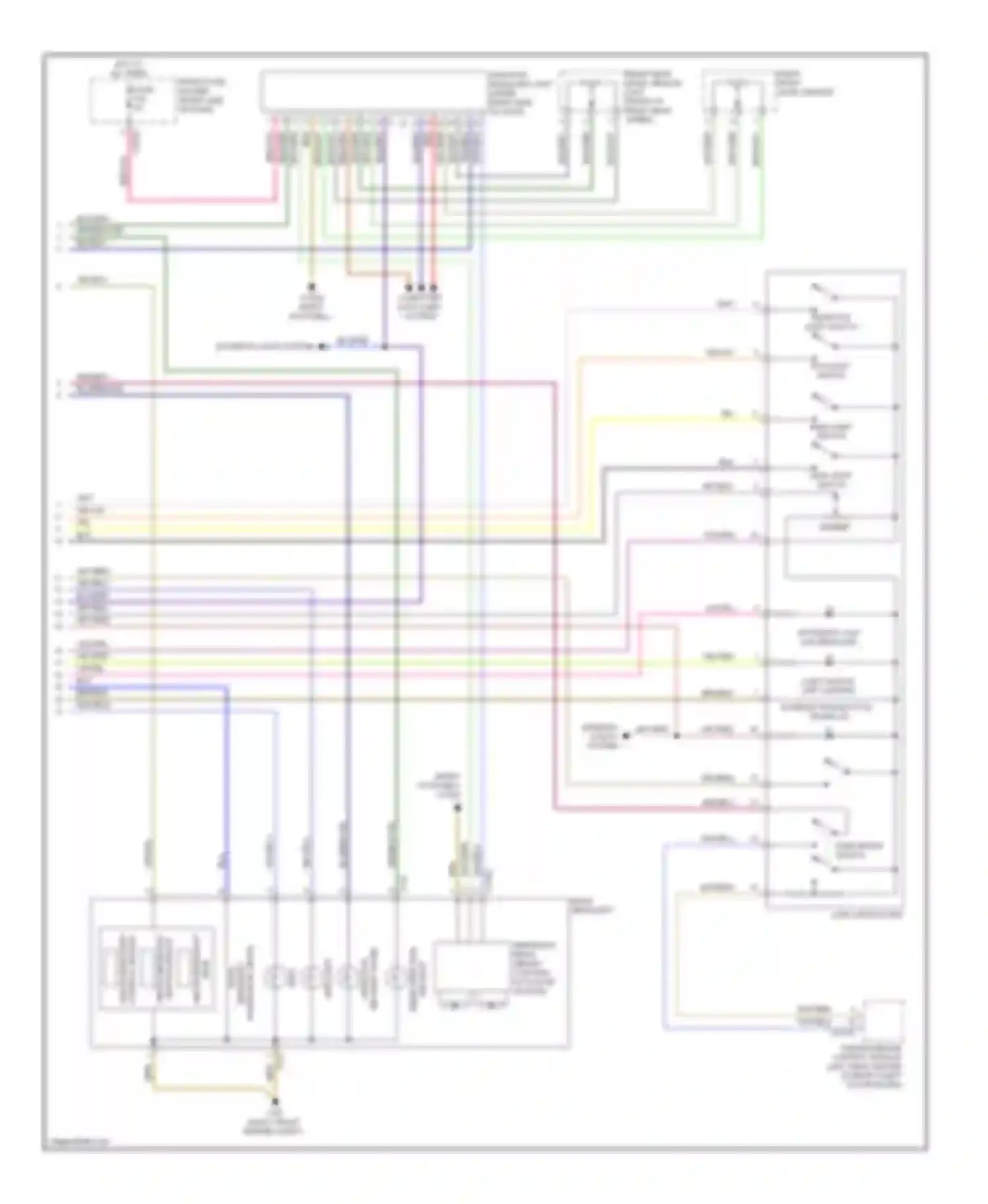 Wiring diagram xenon headlight bulb for BMW 7 series E65/E66 (2001-2005) (2 of 6)