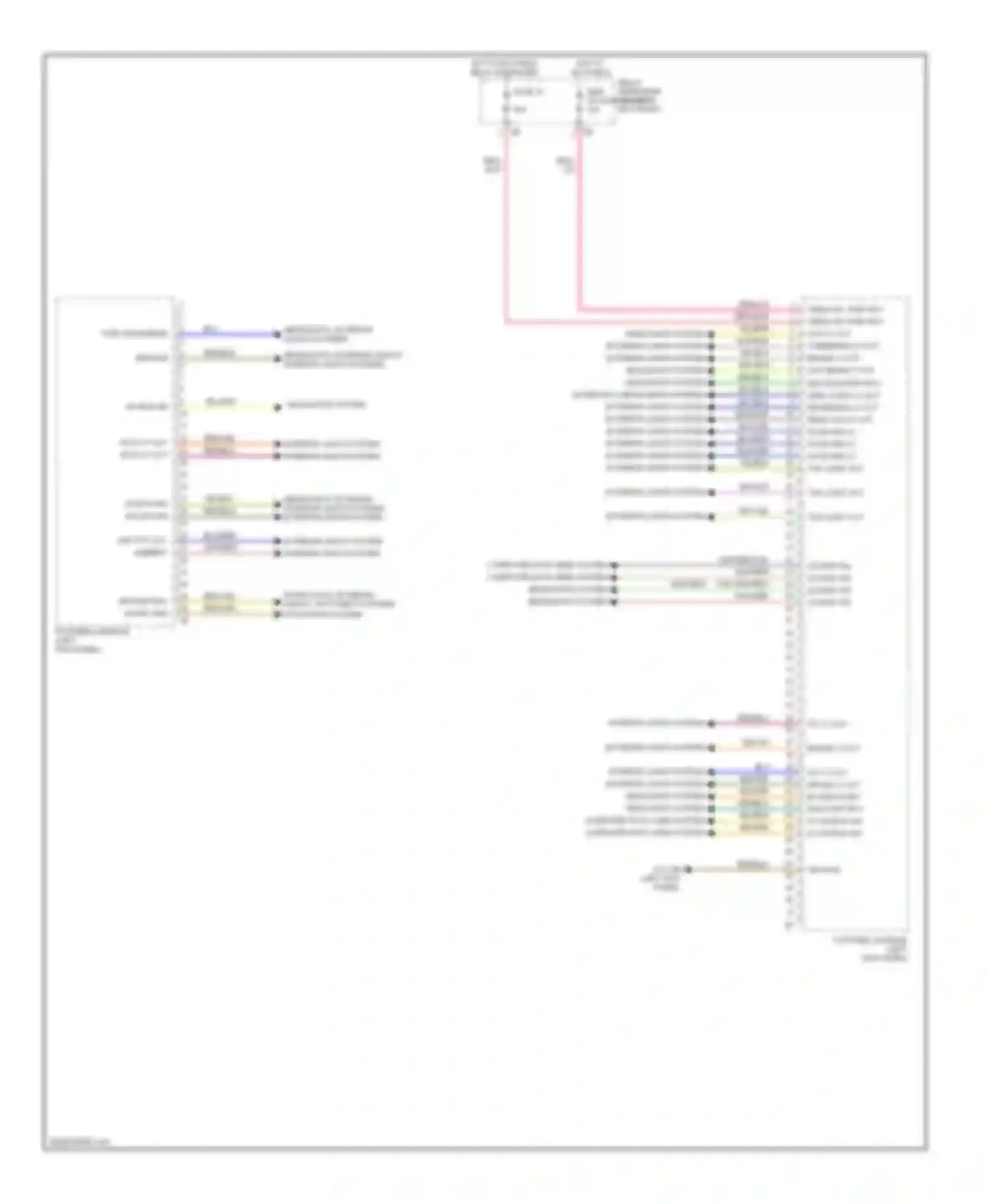7 series BMW F01/F02 facelift (2012-2015): Body control modules circuit (1 of 2)