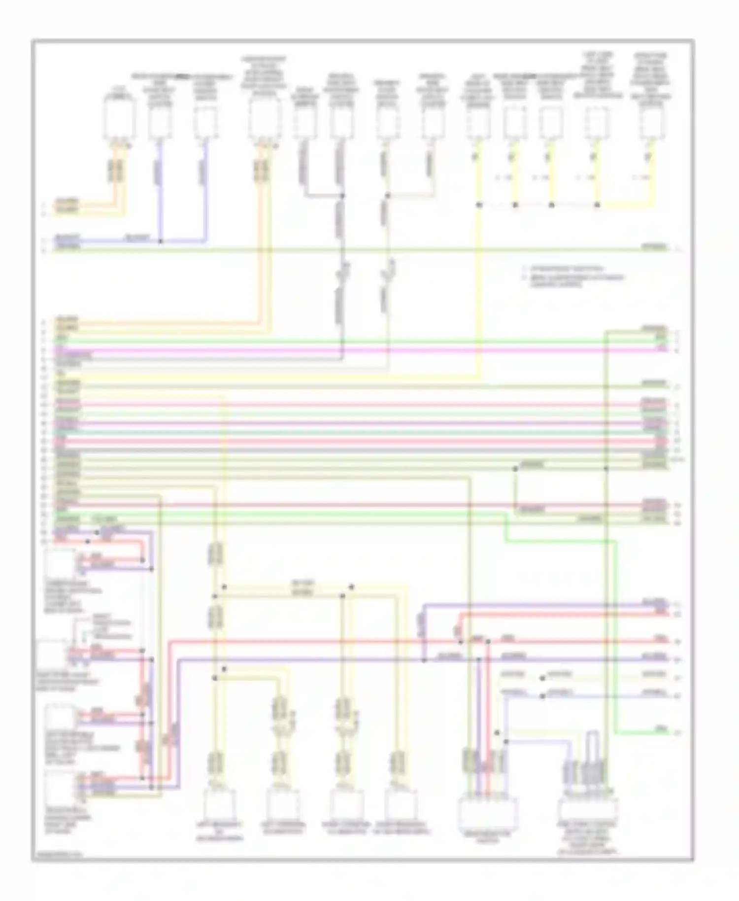 7 series BMW F01/F02 facelift (2012-2015): Computer data lines circuit (3 of 4)