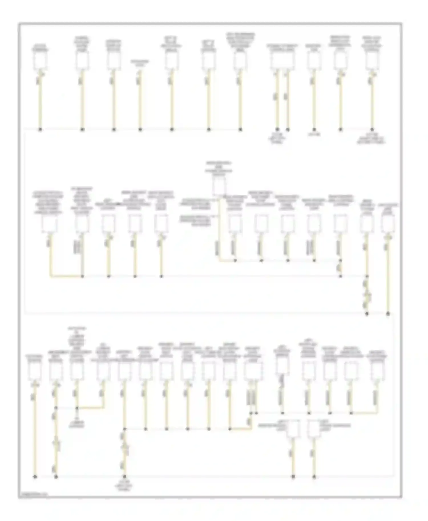 7 series BMW F01/F02 facelift (2012-2015): Ground distribution circuit (1 of 7)