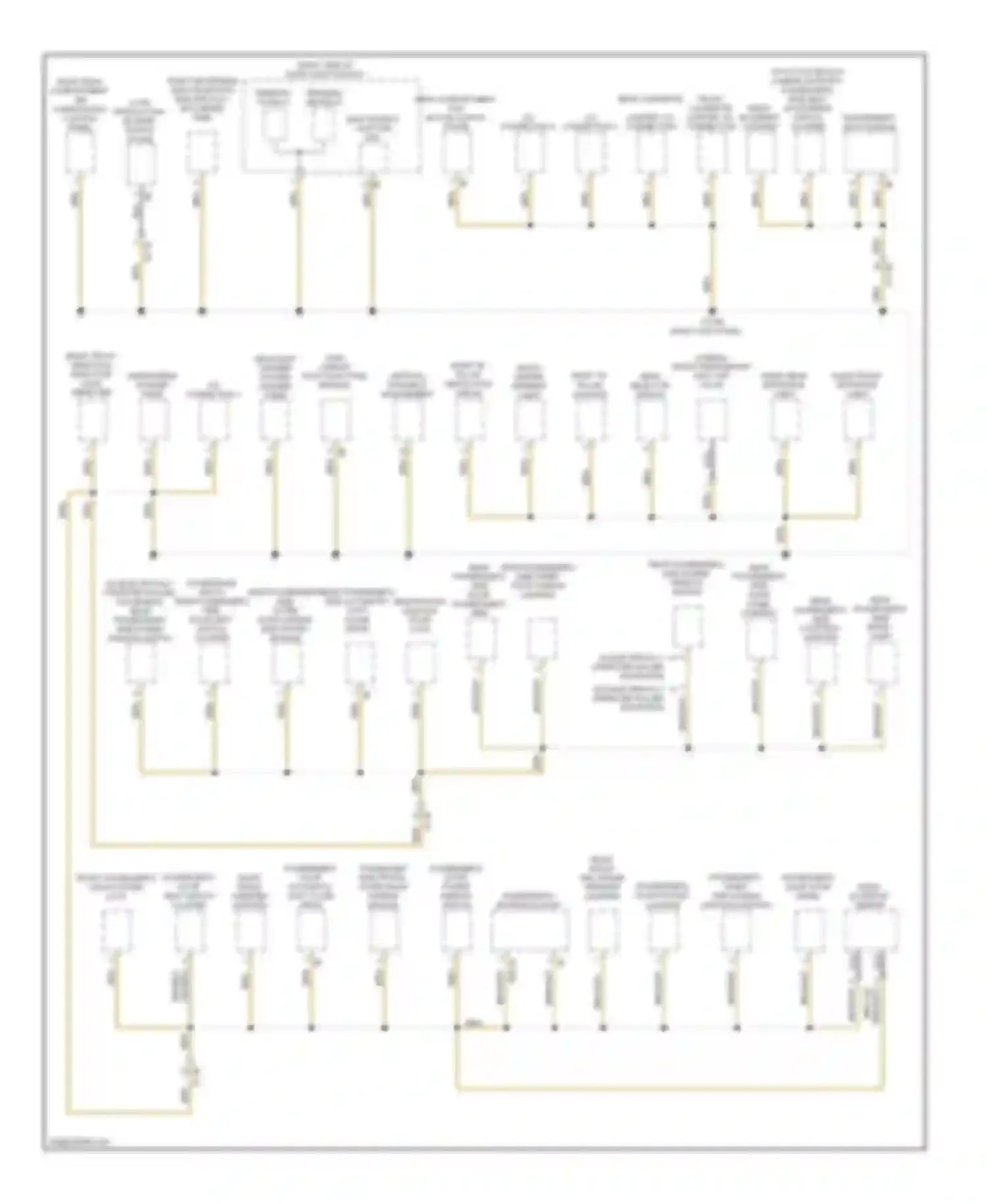7 series BMW F01/F02 facelift (2012-2015): Ground distribution circuit (2 of 7)