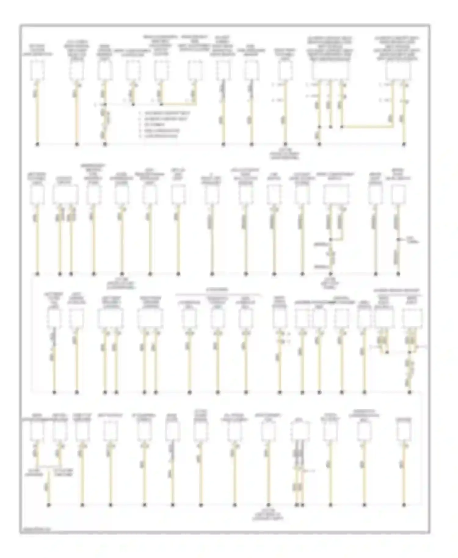 7 series BMW F01/F02 facelift (2012-2015): Ground distribution circuit (3 of 7)