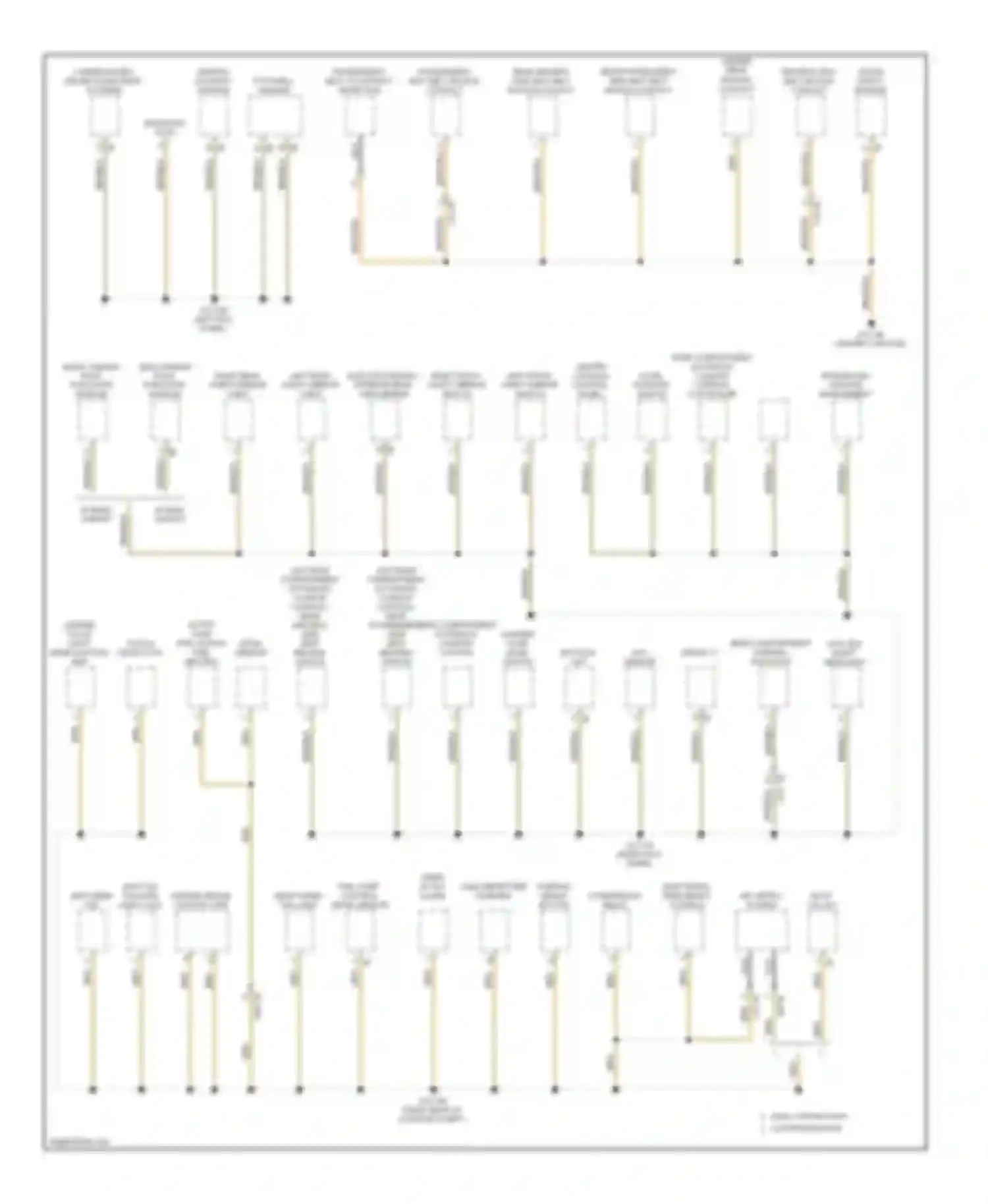 7 series BMW F01/F02 facelift (2012-2015): Ground distribution circuit (4 of 7)
