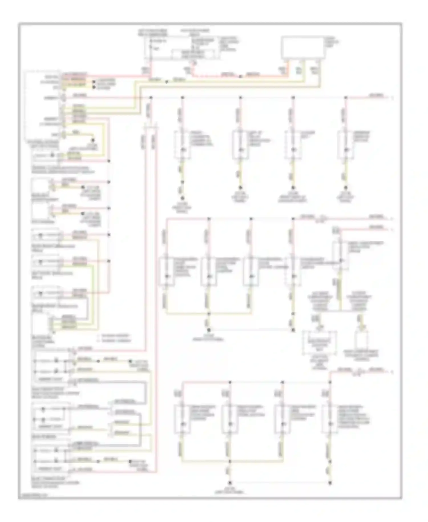 7 series BMW F01/F02 facelift (2012-2015): Instrument illumination circuit (1 of 2)
