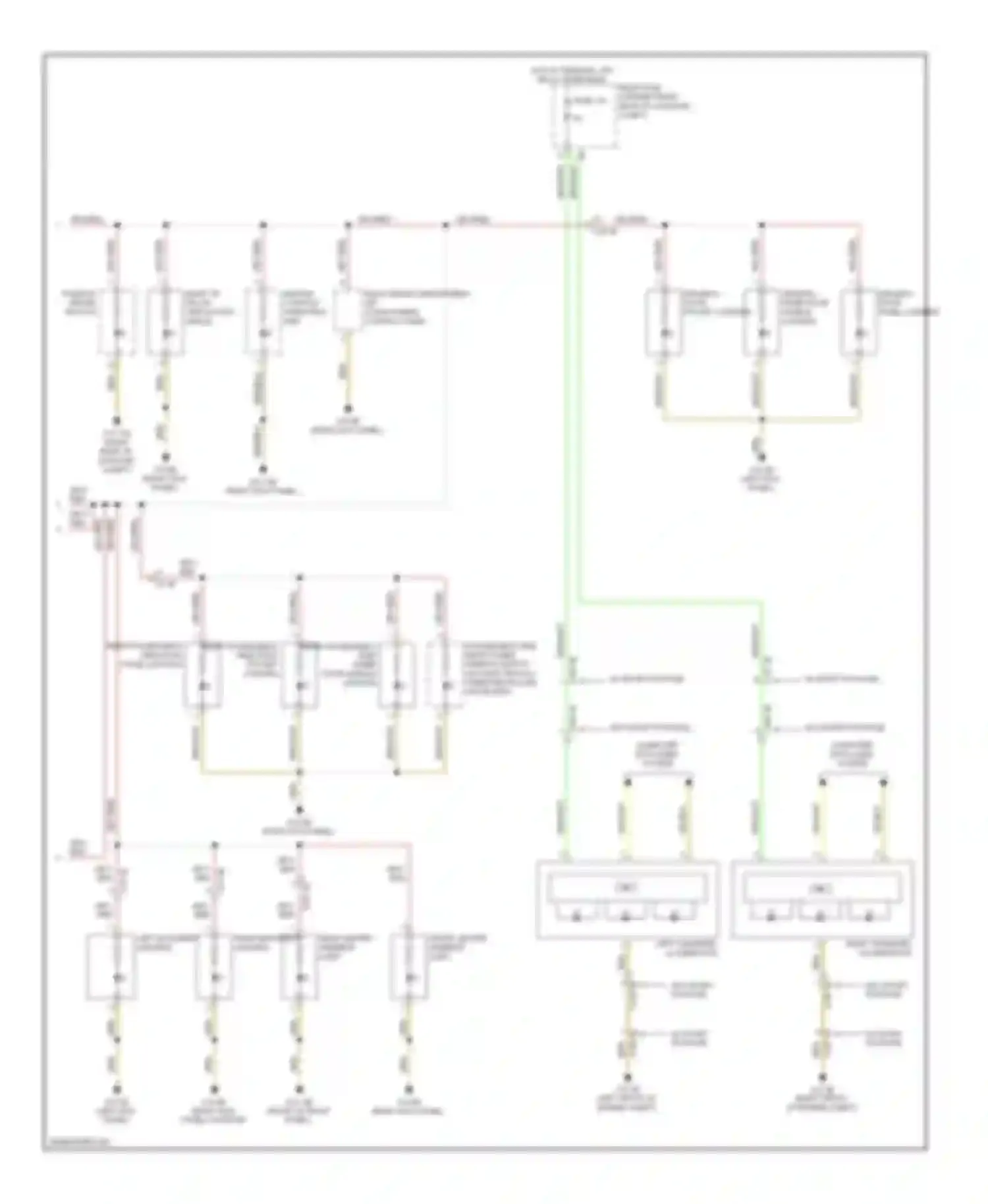 7 series BMW F01/F02 facelift (2012-2015): Instrument illumination circuit (2 of 2)