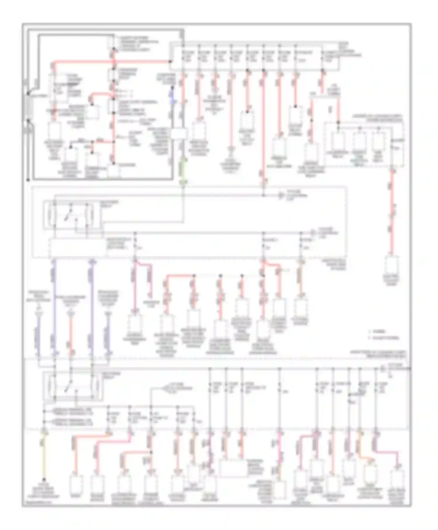 7 series BMW F01/F02 facelift (2012-2015): Power distribution circuit (1 of 7)
