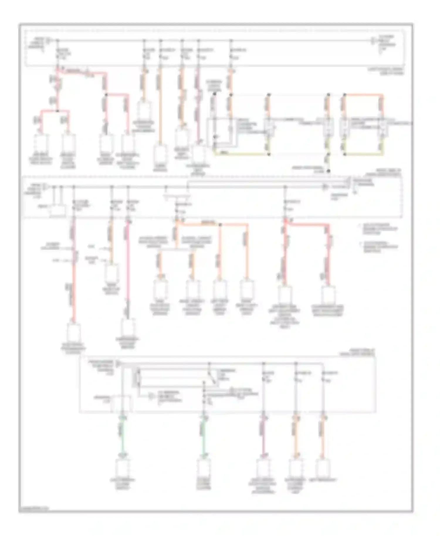 7 series BMW F01/F02 facelift (2012-2015): Power distribution circuit (3 of 7)