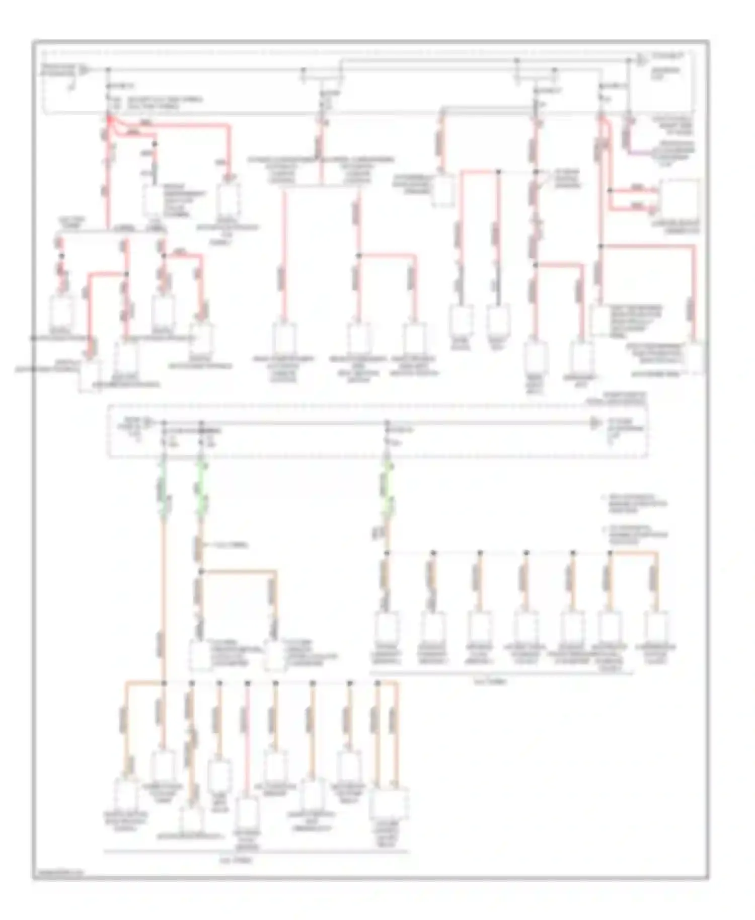 7 series BMW F01/F02 facelift (2012-2015): Power distribution circuit (4 of 7)