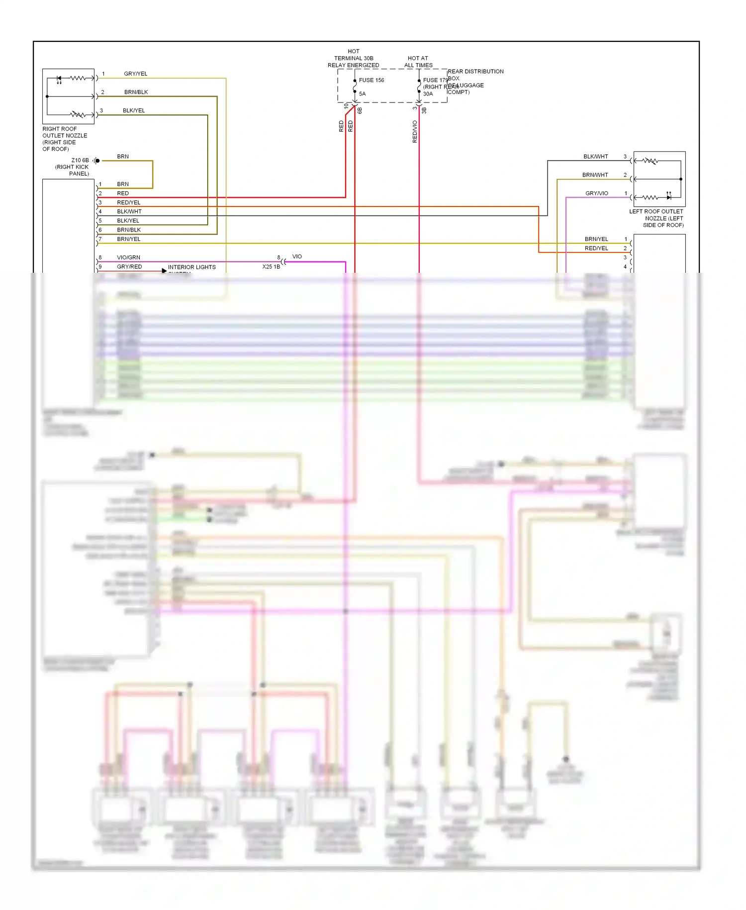 Wiring diagram computer data lines system for BMW 7 series F01/F02 facelift (2012-2015) (10 of 91)