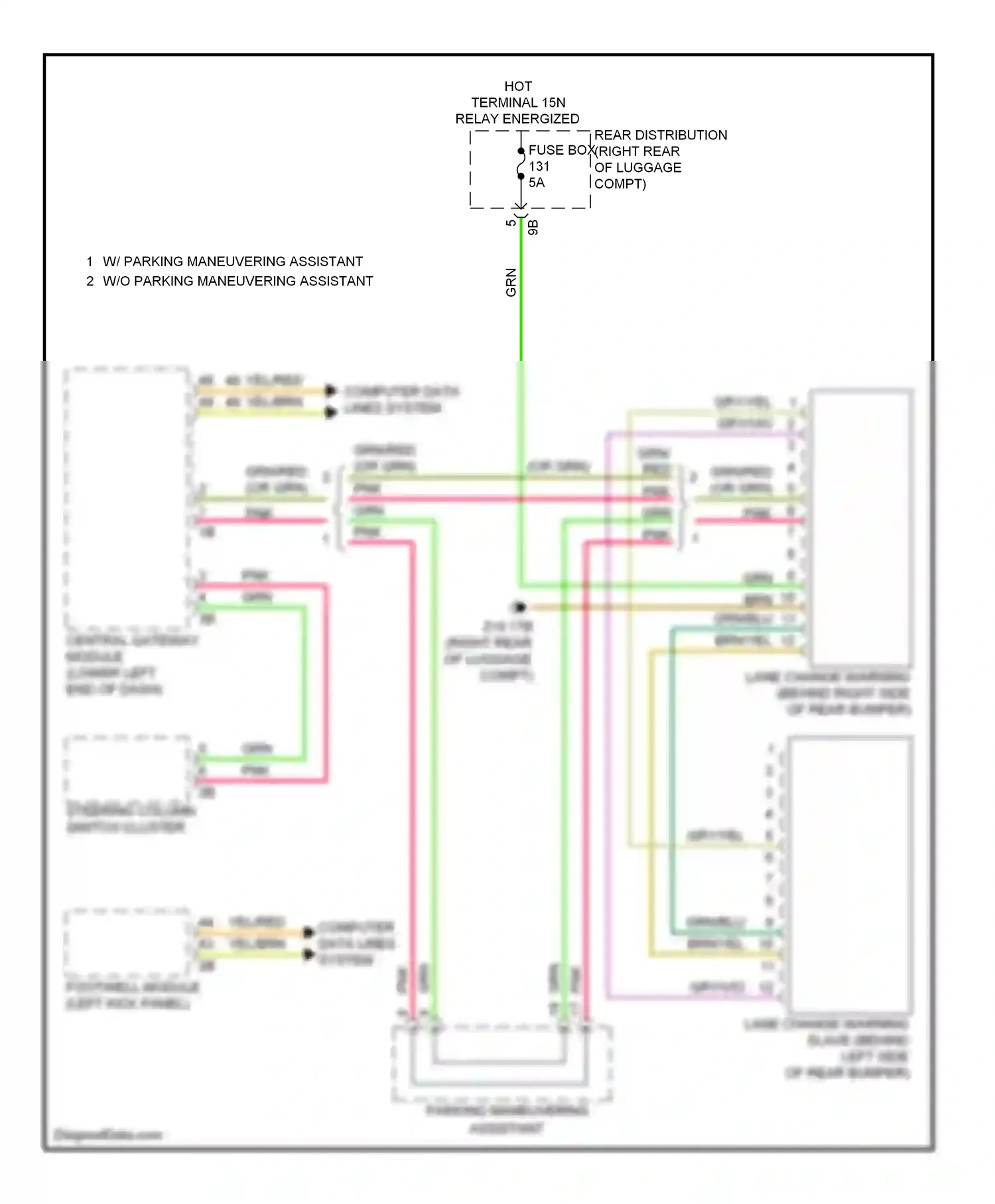 Wiring diagram computer data lines system for BMW 7 series F01/F02 facelift (2012-2015) (42 of 91)