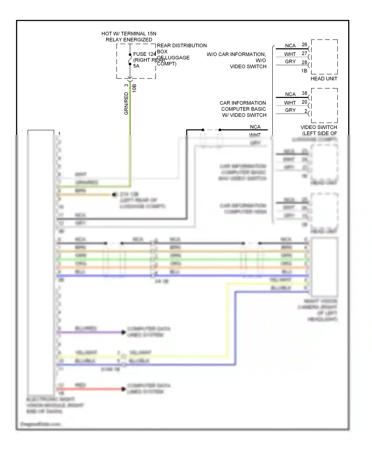 Wiring diagram computer data lines system for BMW 7 series F01/F02 facelift (2012-2015) (33 of 91)