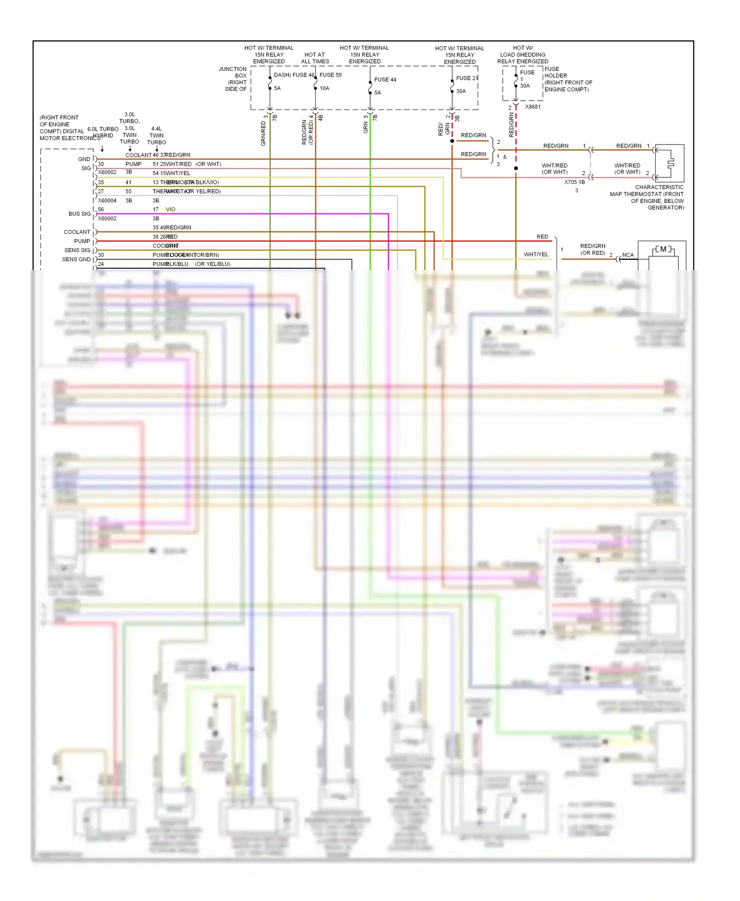 Wiring diagram computer data lines system for BMW 7 series F01/F02 facelift (2012-2015) (7 of 91)