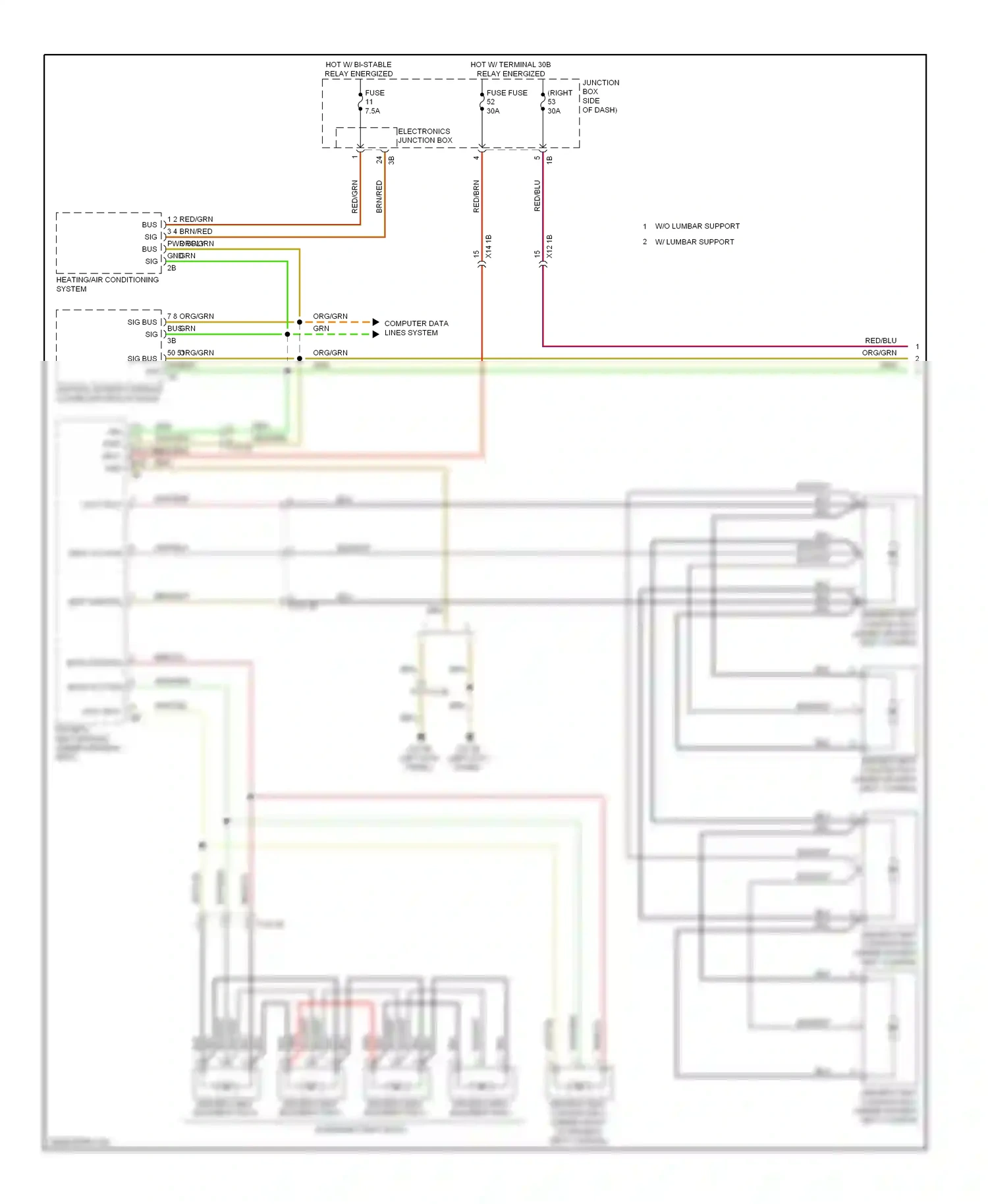 Wiring diagram computer data lines system for BMW 7 series F01/F02 facelift (2012-2015) (61 of 91)