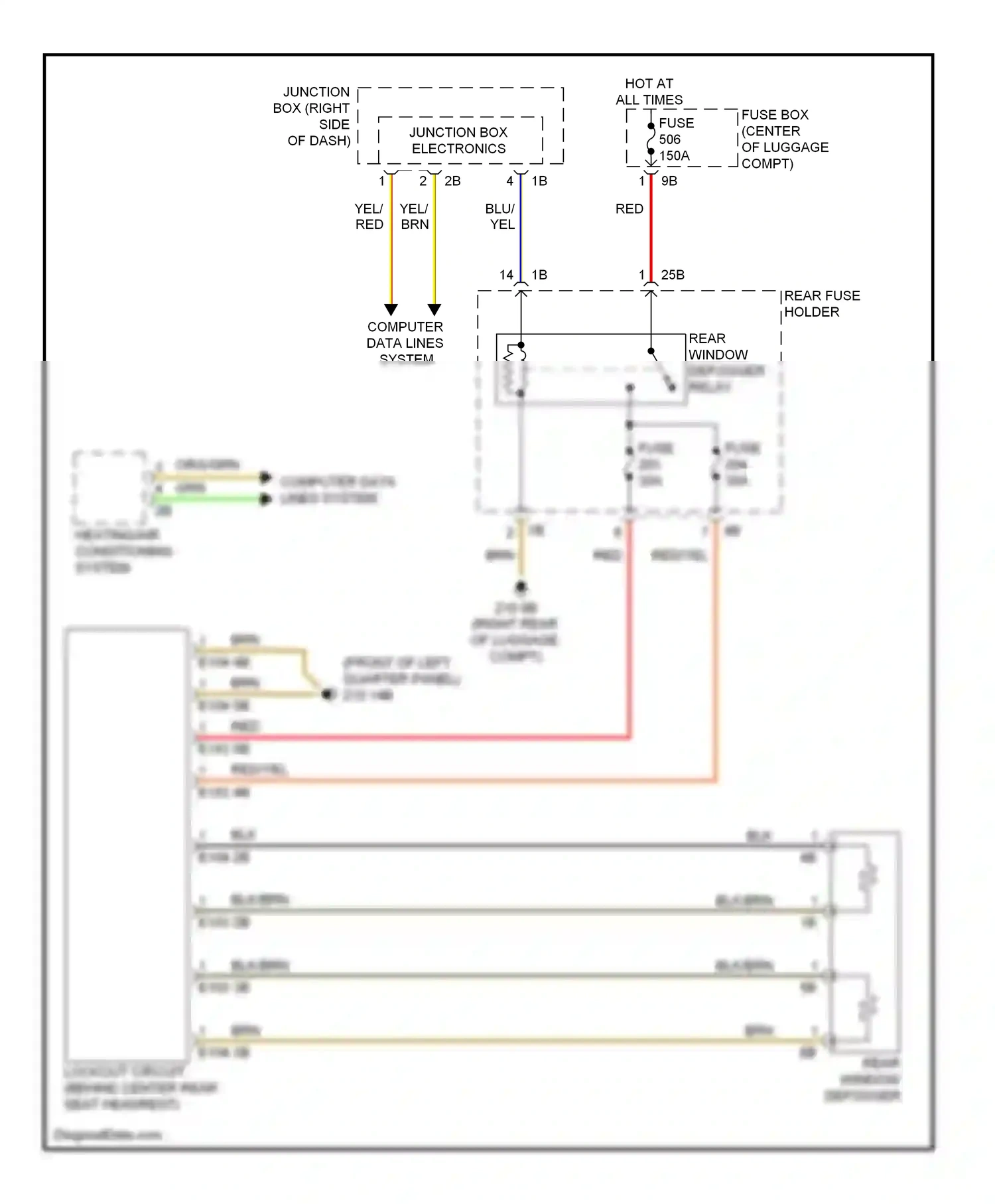 Wiring diagram computer data lines system for BMW 7 series F01/F02 facelift (2012-2015) (20 of 91)