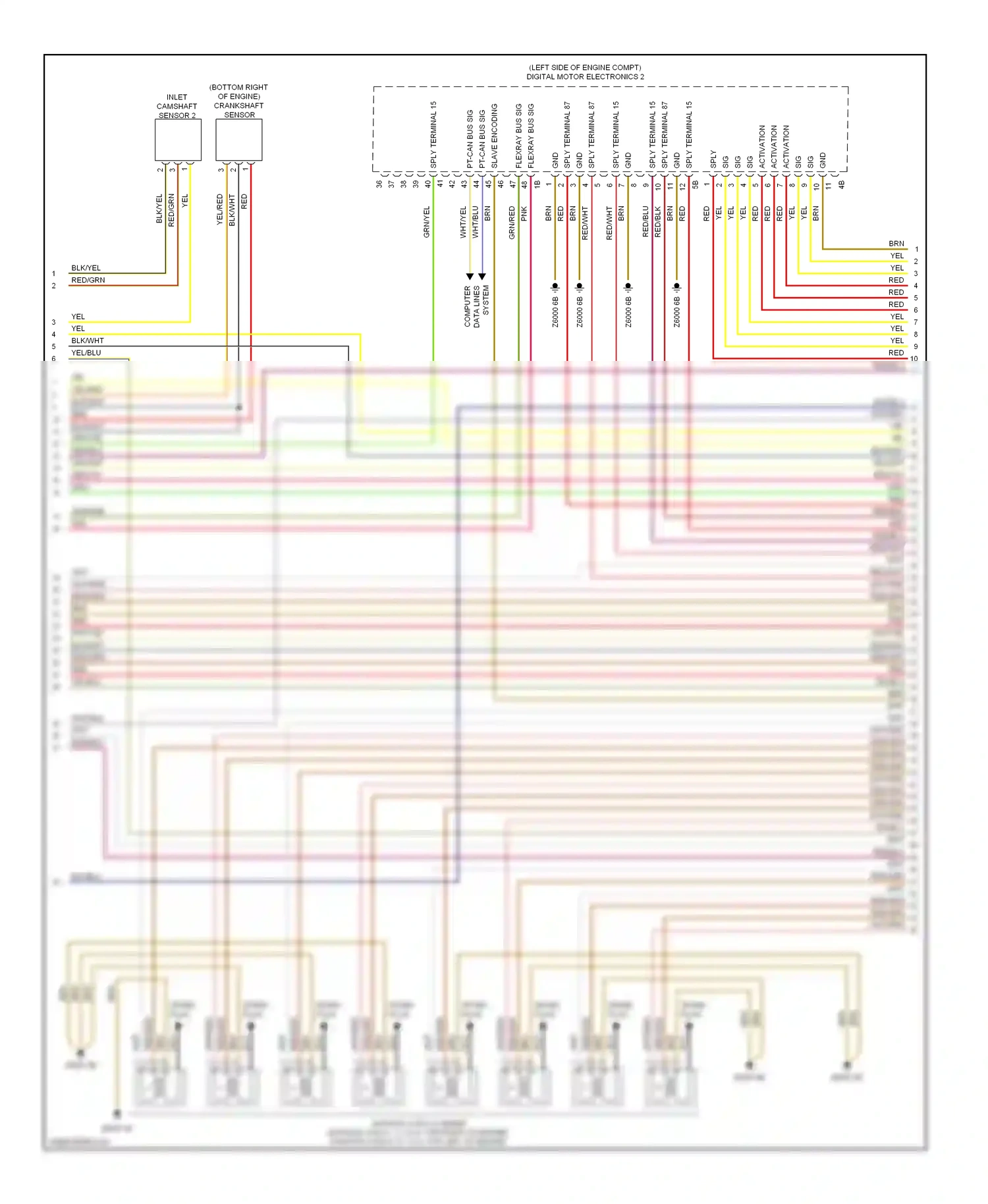Wiring diagram computer data lines system for BMW 7 series F01/F02 facelift (2012-2015) (87 of 91)