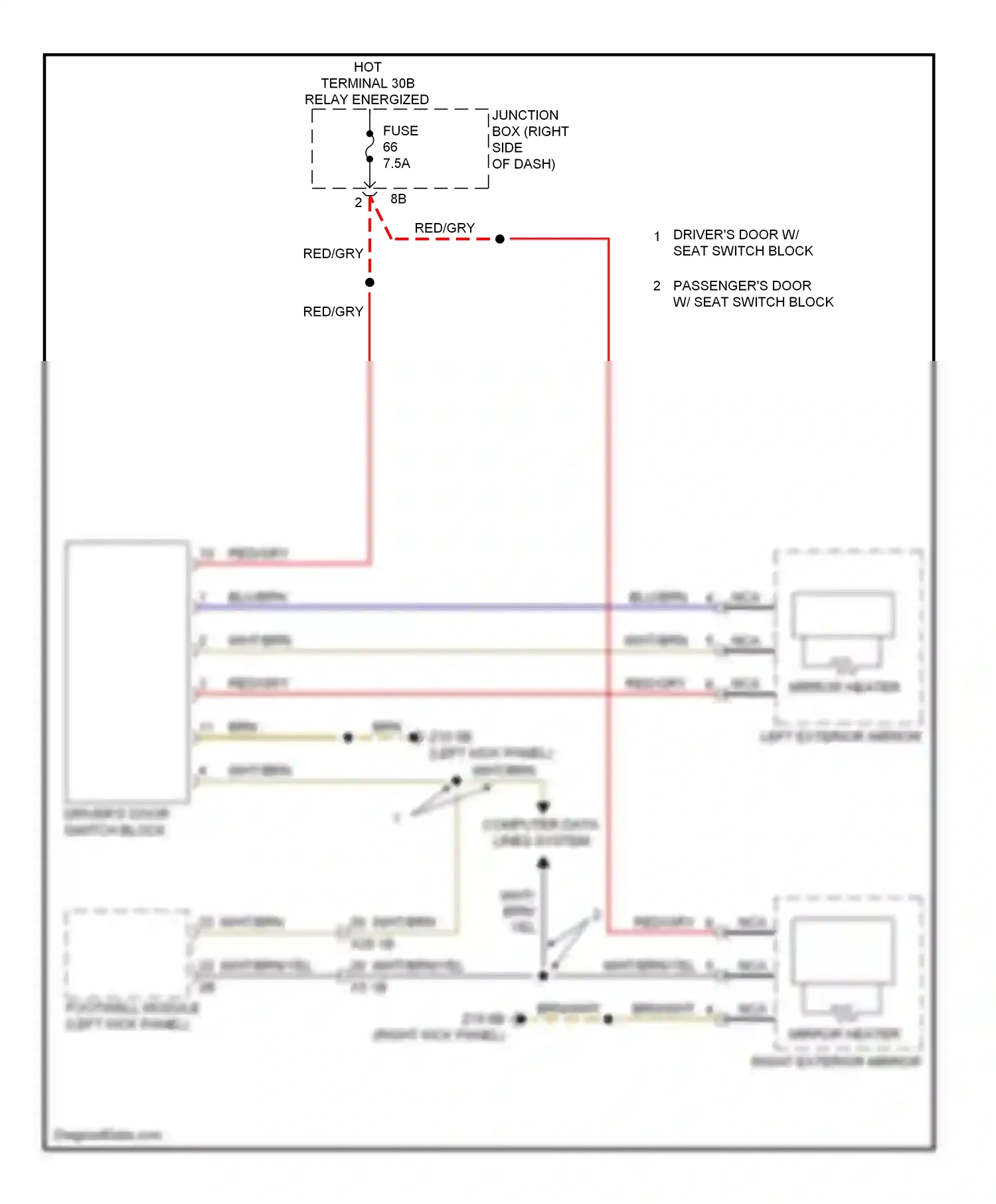 Wiring diagram computer data lines system for BMW 7 series F01/F02 facelift (2012-2015) (19 of 91)