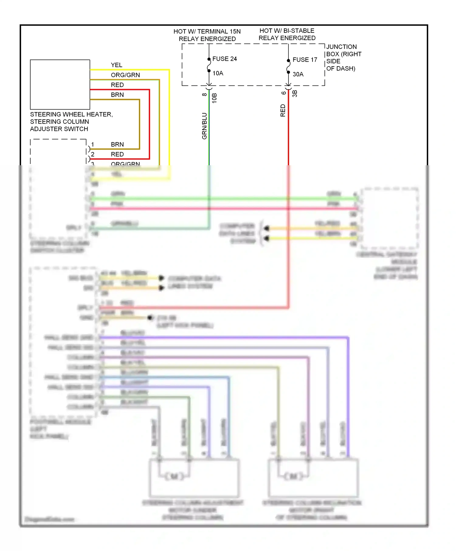 Wiring diagram computer data lines system for BMW 7 series F01/F02 facelift (2012-2015) (50 of 91)
