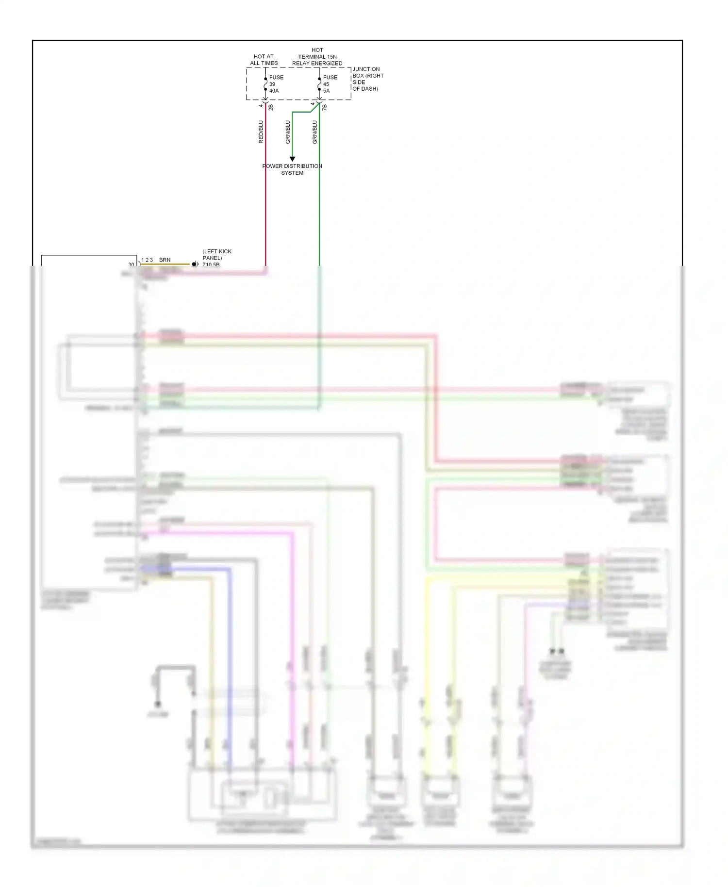 Wiring diagram computer data lines system for BMW 7 series F01/F02 facelift (2012-2015) (13 of 91)