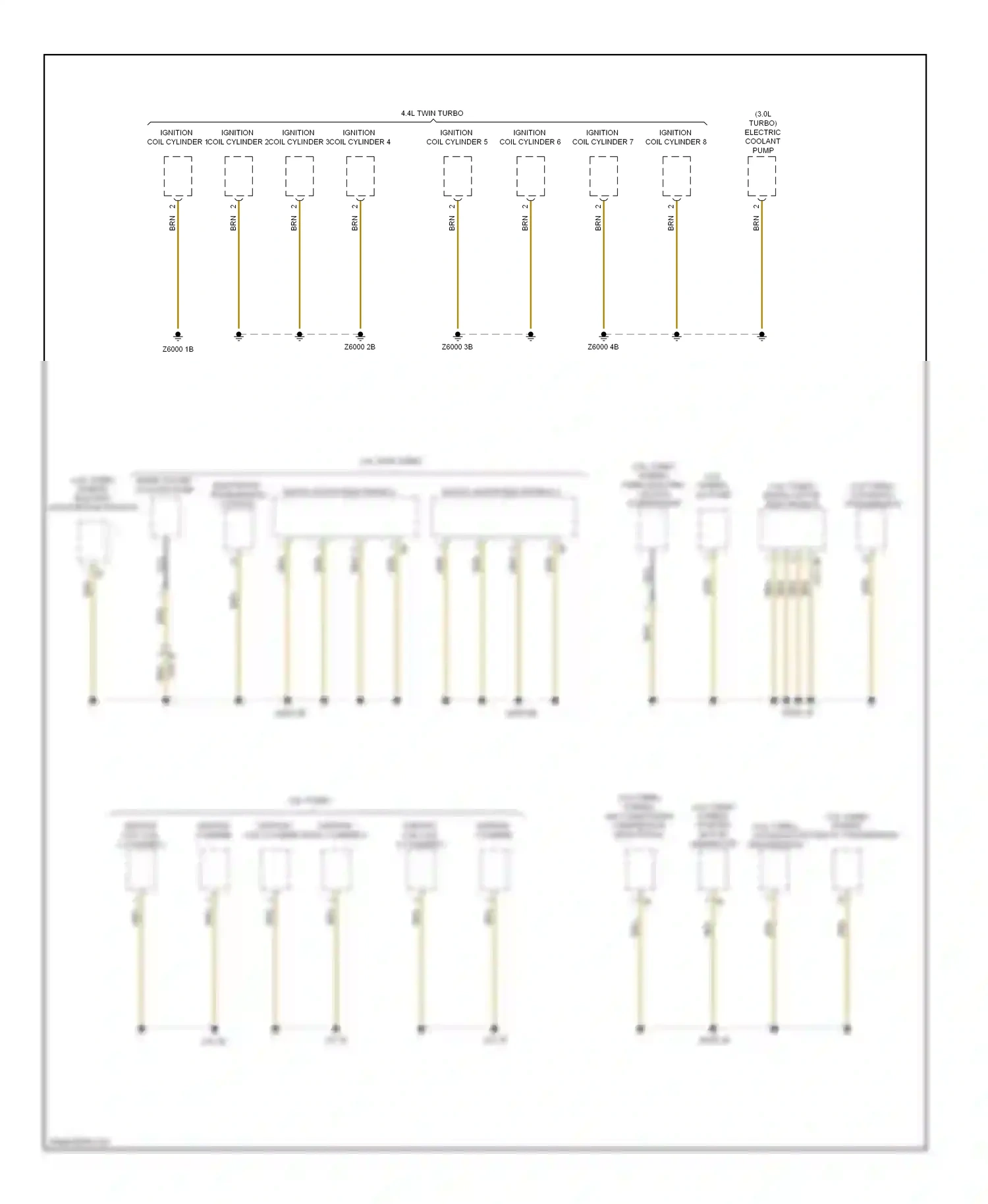 Wiring diagram digital motor electronics 2 for BMW 7 series F01/F02 facelift (2012-2015) (3 of 4)