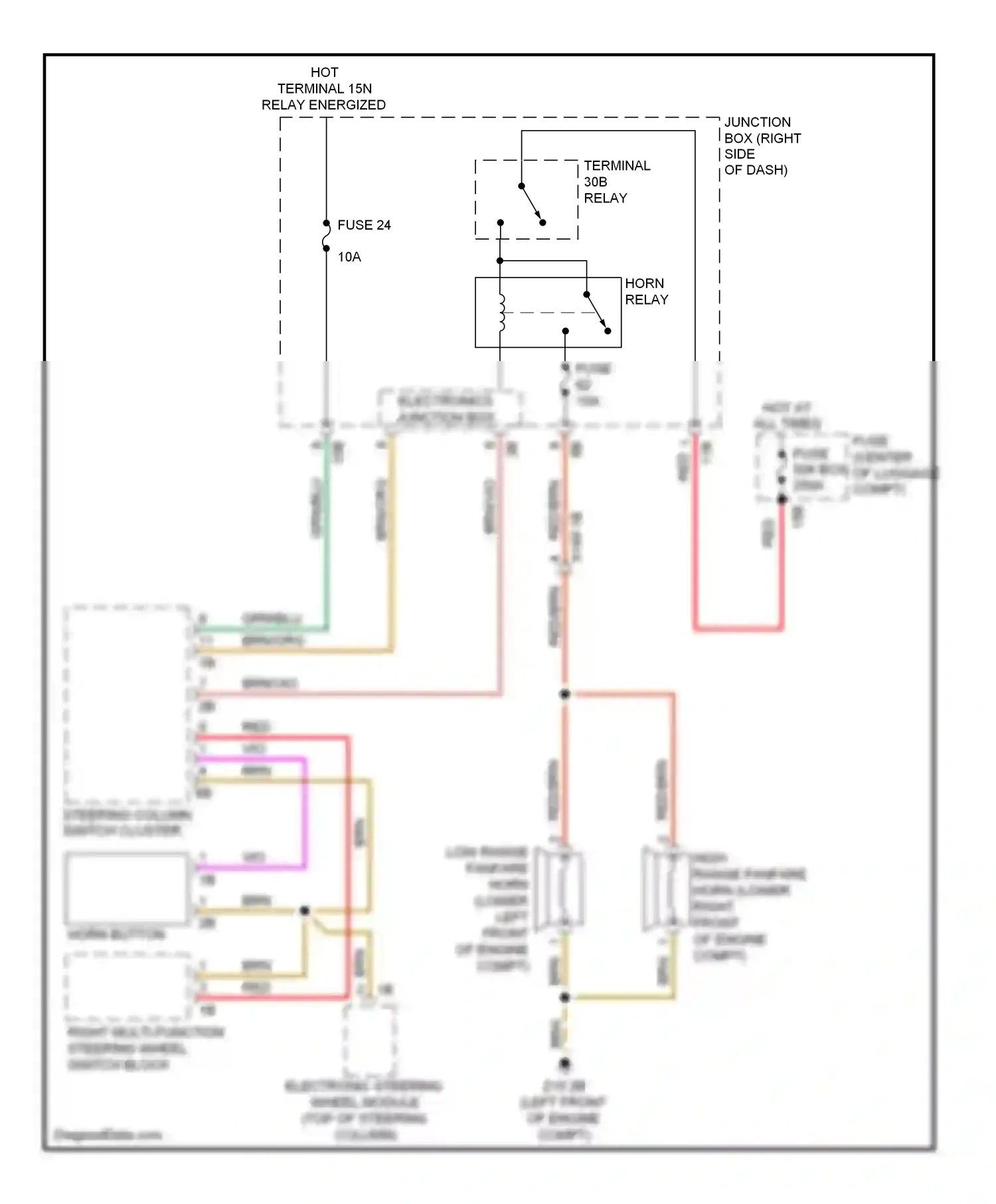 Wiring diagram electronics junction box for BMW 7 series F01/F02 facelift (2012-2015) (9 of 22)