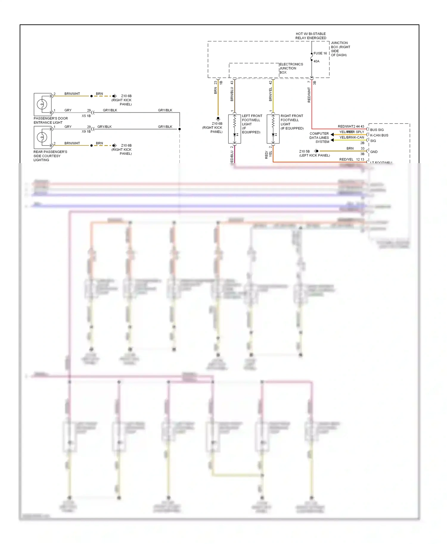 Wiring diagram electronics junction box for BMW 7 series F01/F02 facelift (2012-2015) (4 of 22)