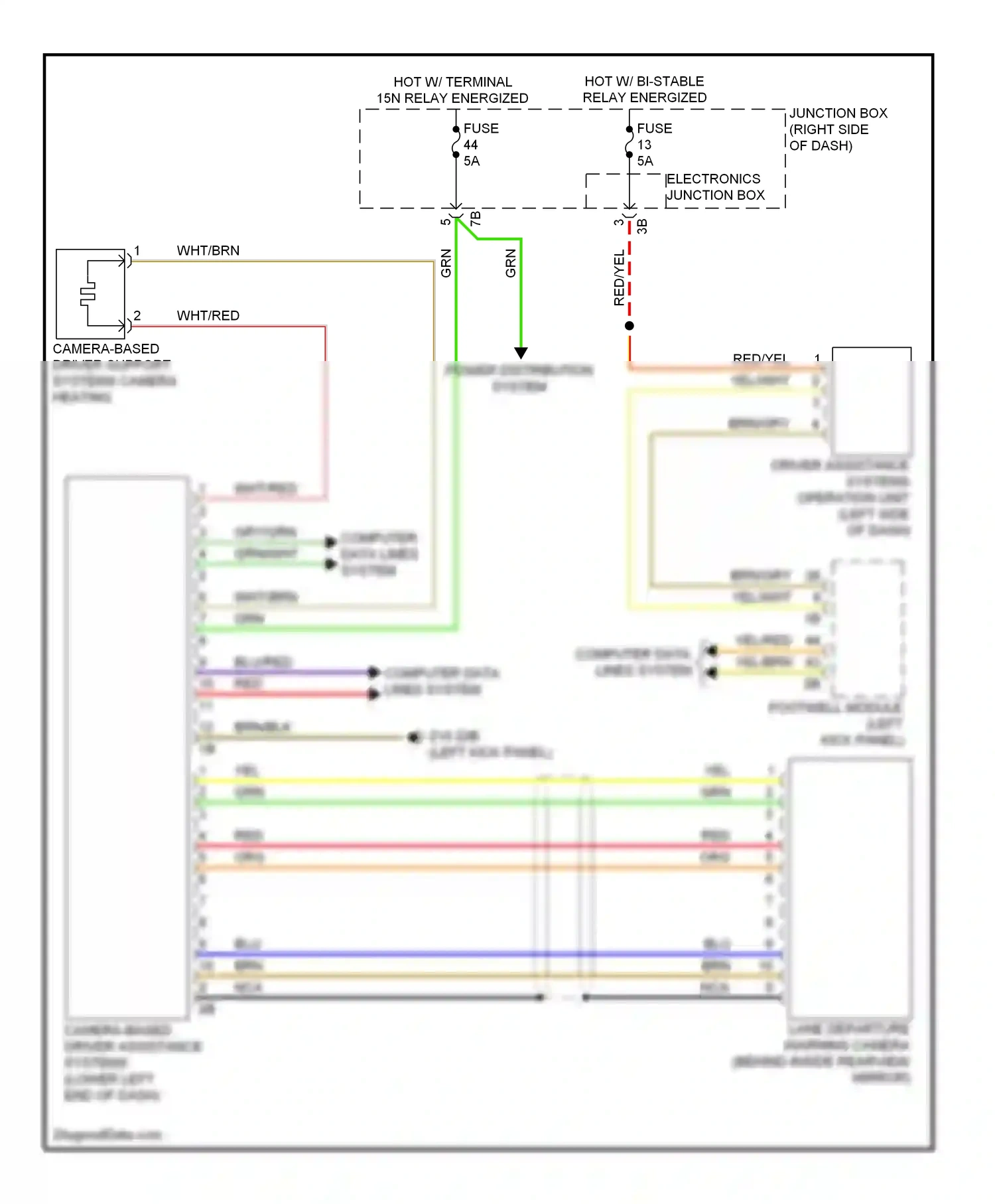 Wiring diagram electronics junction box for BMW 7 series F01/F02 facelift (2012-2015) (15 of 22)