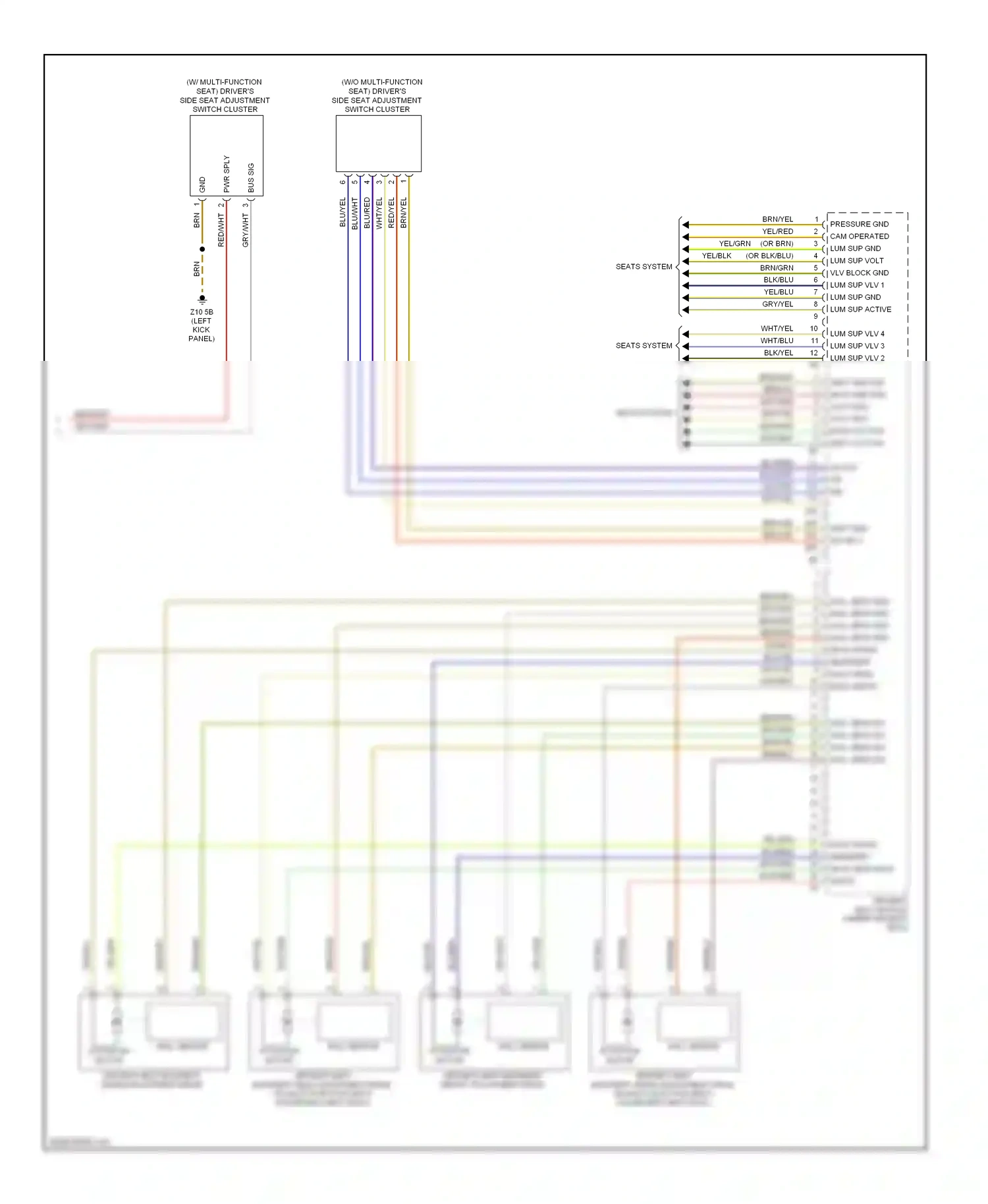 Wiring diagram hall sensor for BMW 7 series F01/F02 facelift (2012-2015) (2 of 8)