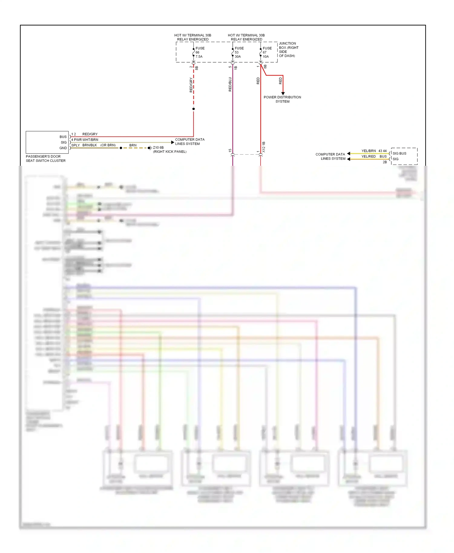 Wiring diagram hall sensor for BMW 7 series F01/F02 facelift (2012-2015) (5 of 8)
