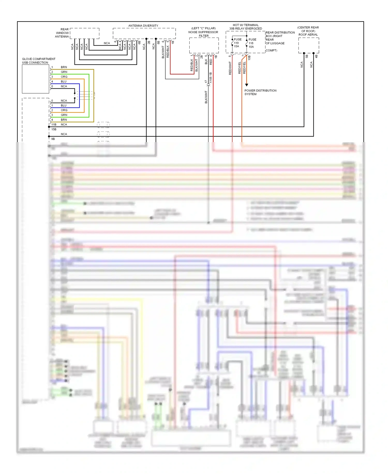 Wiring diagram head unit for BMW 7 series F01/F02 facelift (2012-2015) (7 of 15)