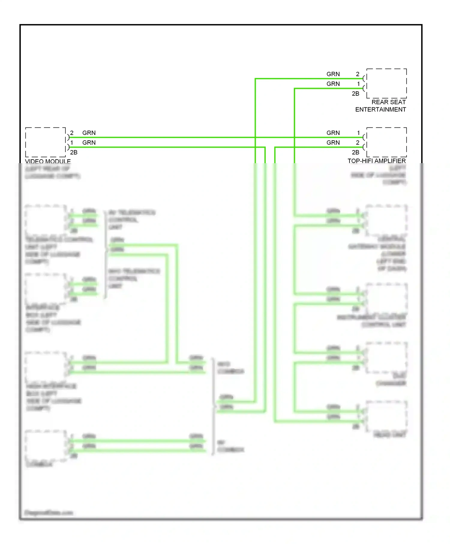 Wiring diagram head unit for BMW 7 series F01/F02 facelift (2012-2015) (14 of 15)