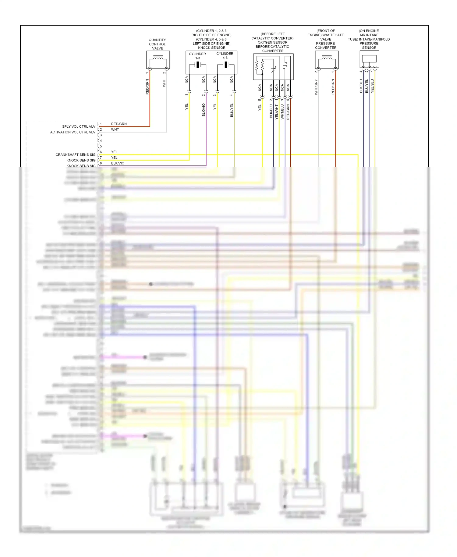 Wiring diagram quantity control valve for BMW 7 series F01/F02 facelift (2012-2015) (1 of 1)