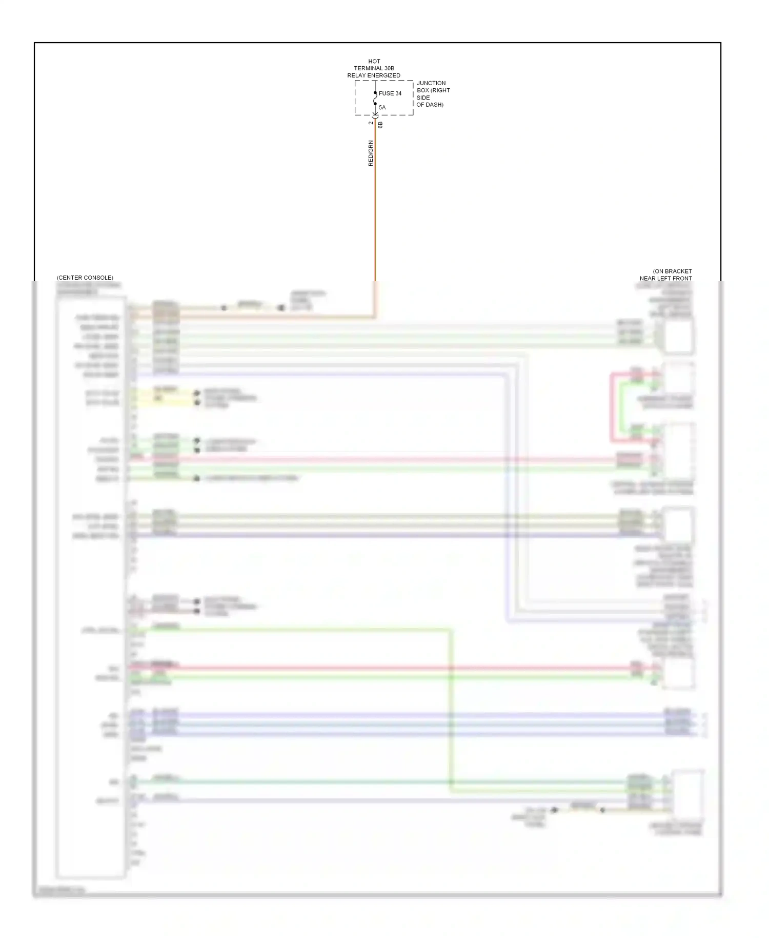 Wiring diagram steering column switch cluster for BMW 7 series F01/F02 facelift (2012-2015) (1 of 14)