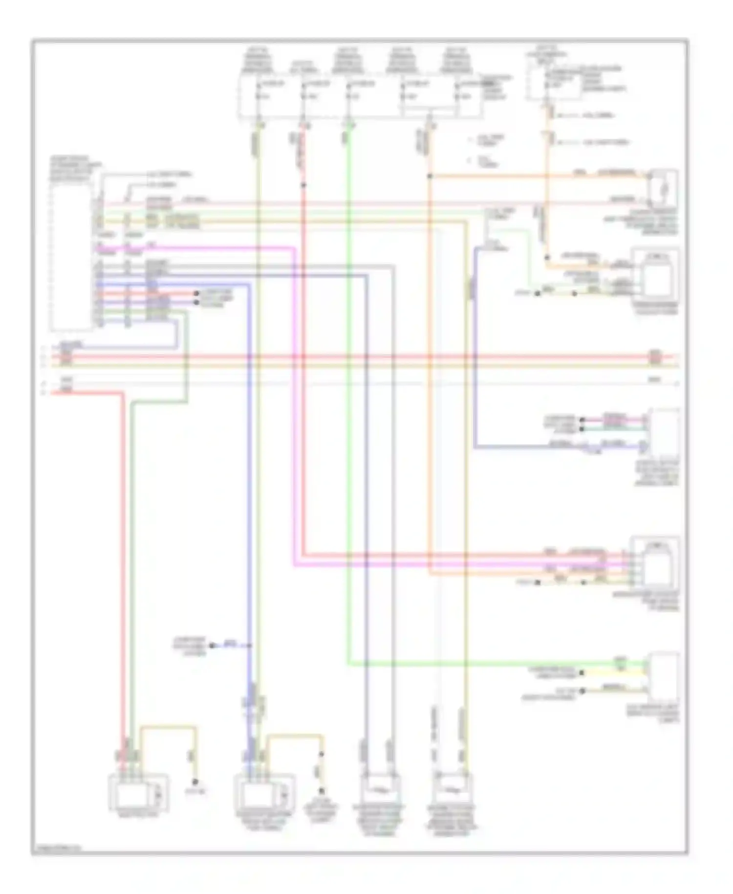 7 series BMW F01/F02 (2008-2012): Automatic a/c circuit, without rear automatic climate control (2 of 3)