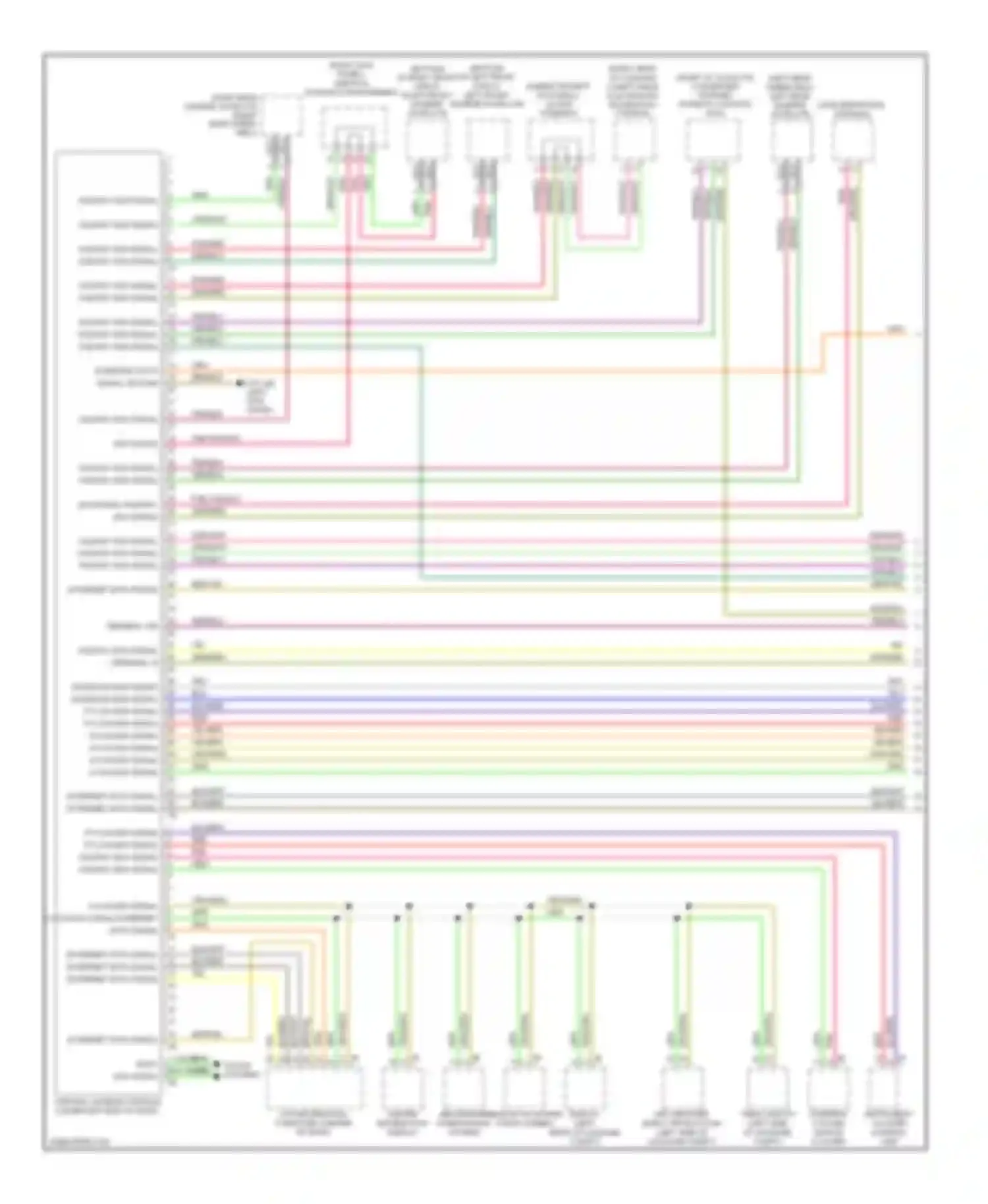 7 series BMW F01/F02 (2008-2012): Computer data lines circuit (1 of 3)