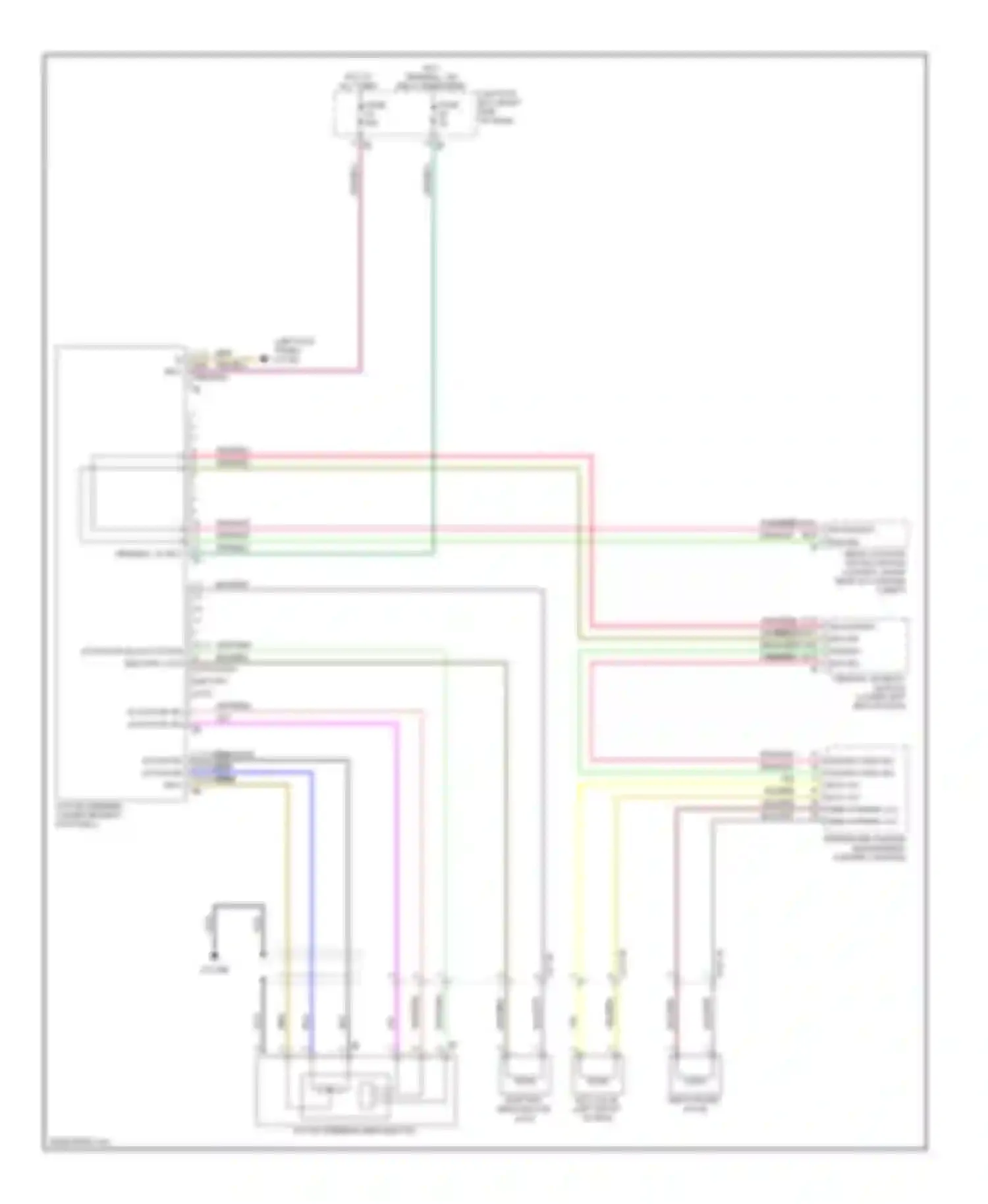 7 series BMW F01/F02 (2008-2012): Electronic power steering circuit