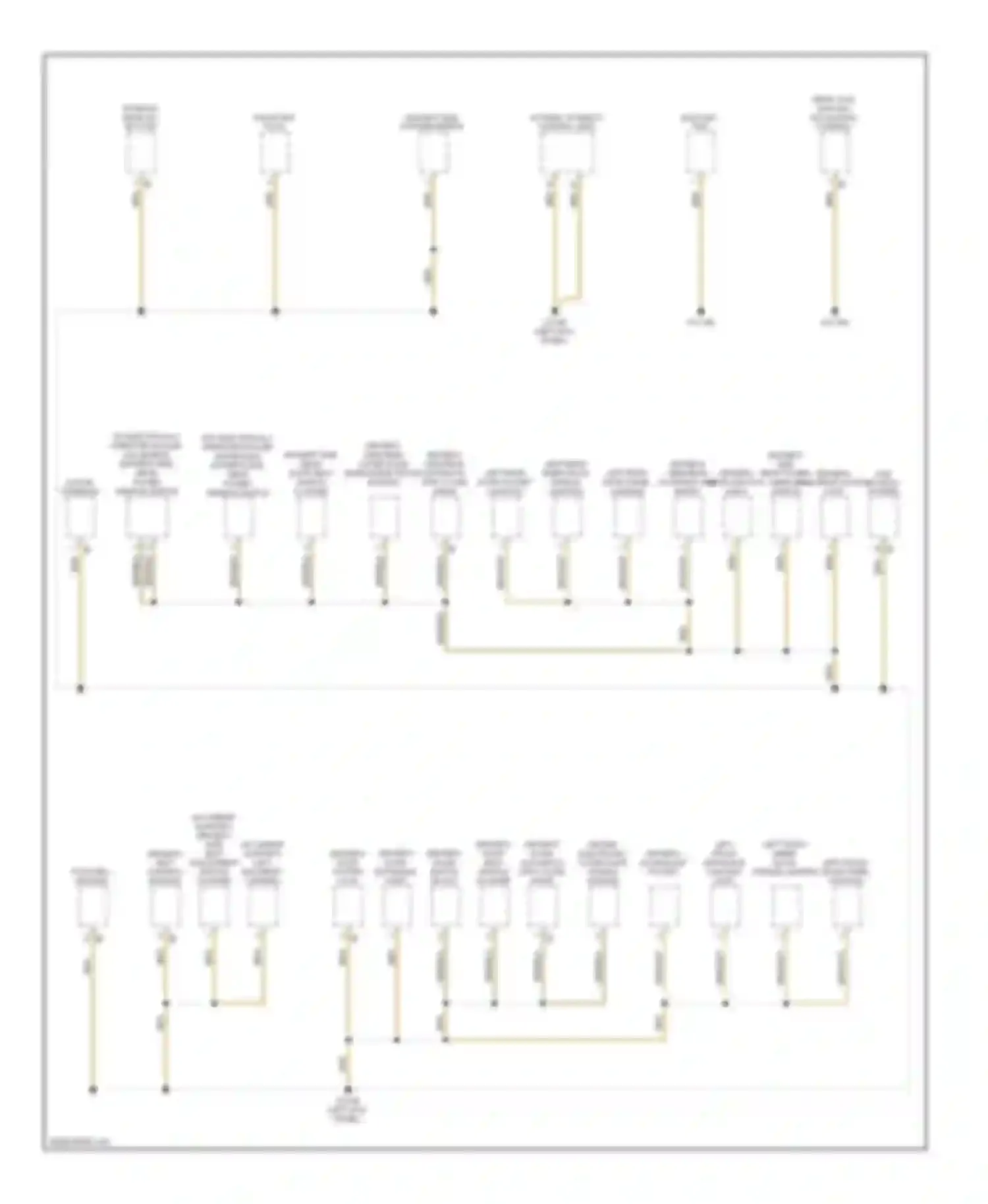 7 series BMW F01/F02 (2008-2012): Ground distribution circuit (1 of 5)