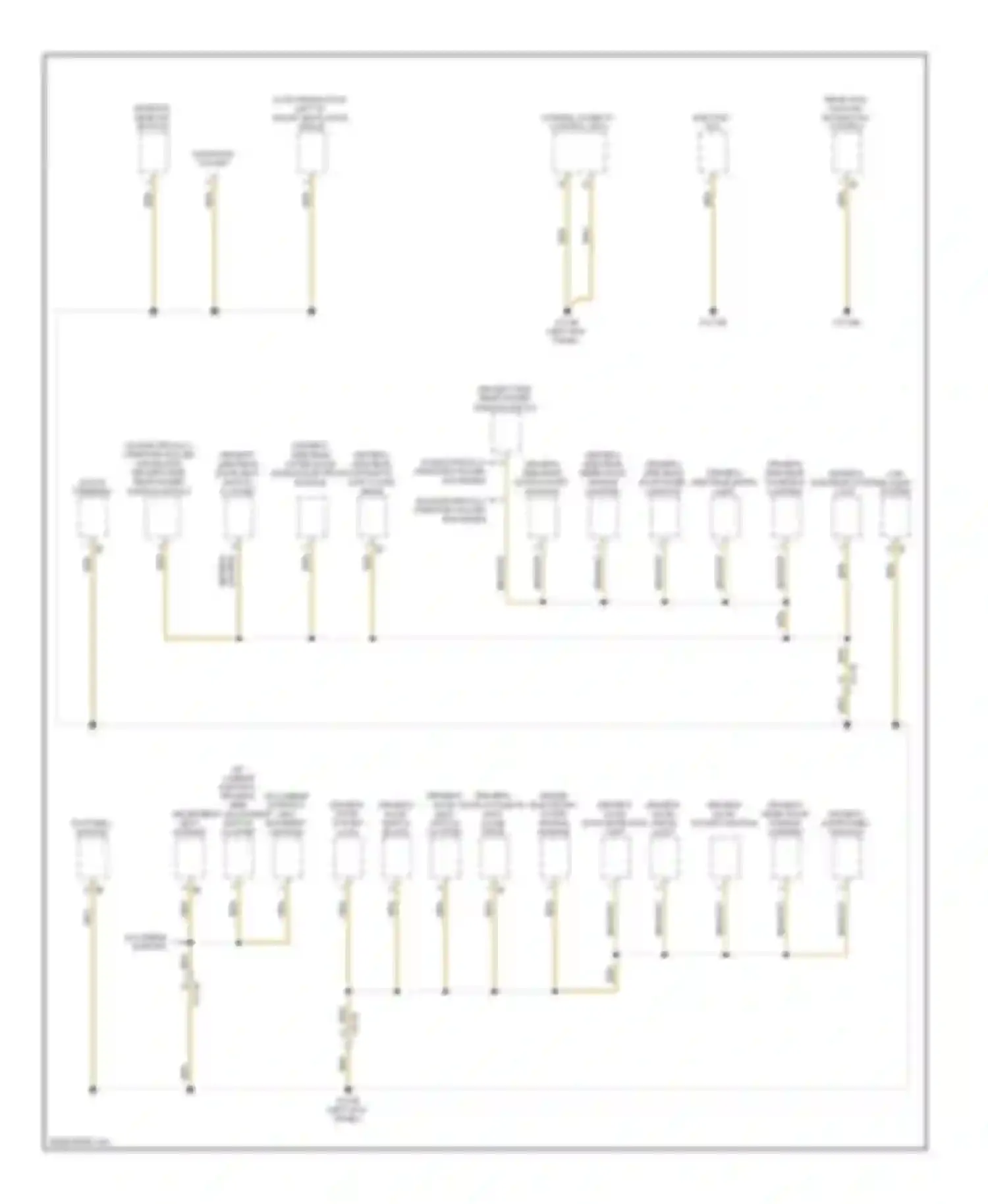 7 series BMW F01/F02 (2008-2012): Ground distribution circuit (1 of 6)