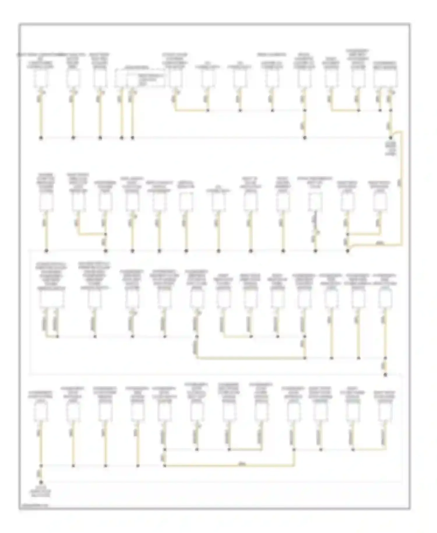 7 series BMW F01/F02 (2008-2012): Ground distribution circuit (2 of 5)