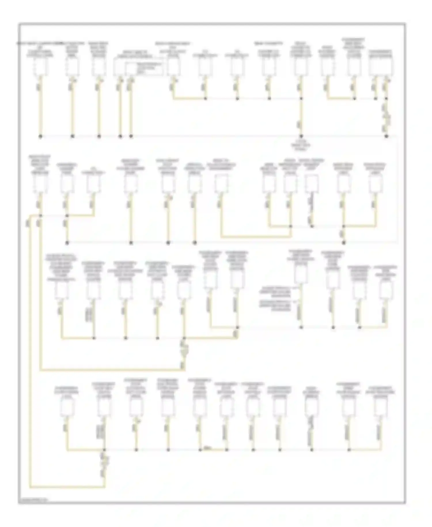 7 series BMW F01/F02 (2008-2012): Ground distribution circuit (2 of 6)