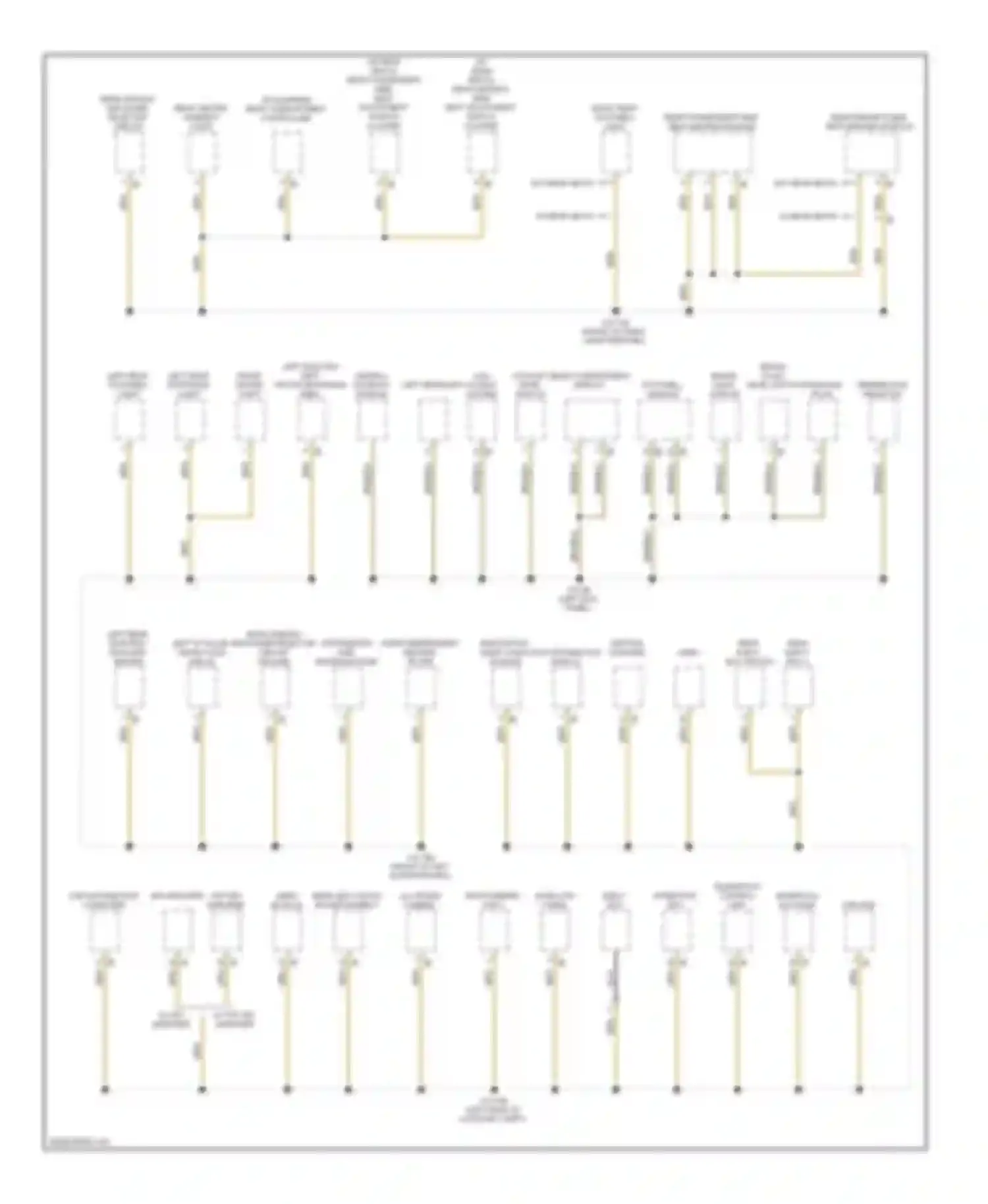 7 series BMW F01/F02 (2008-2012): Ground distribution circuit (3 of 5)