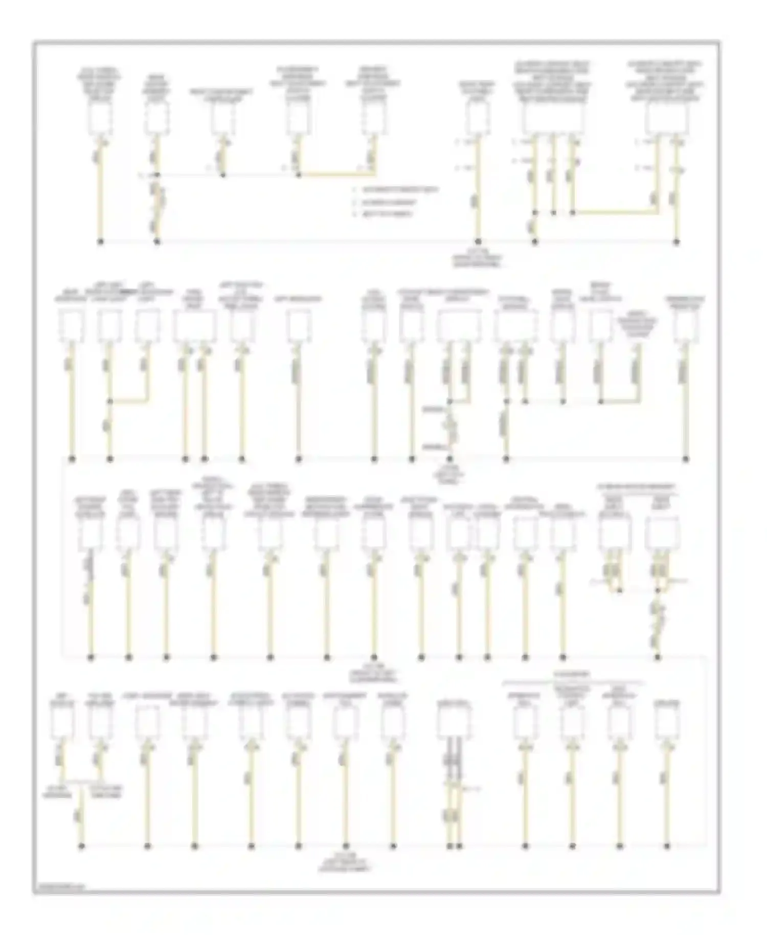 7 series BMW F01/F02 (2008-2012): Ground distribution circuit (3 of 6)