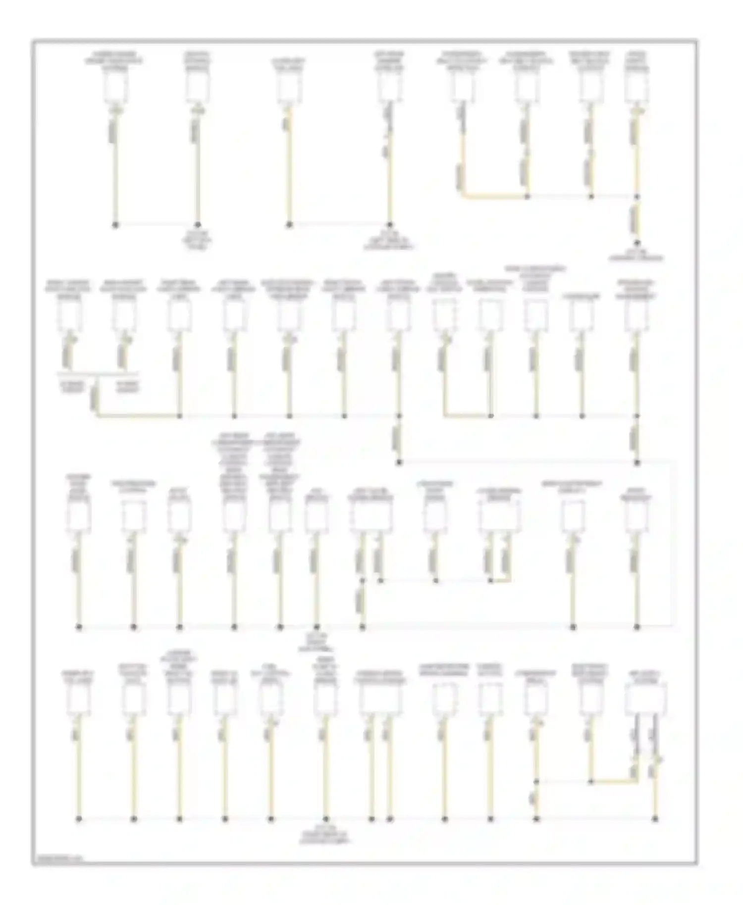 7 series BMW F01/F02 (2008-2012): Ground distribution circuit (4 of 5)